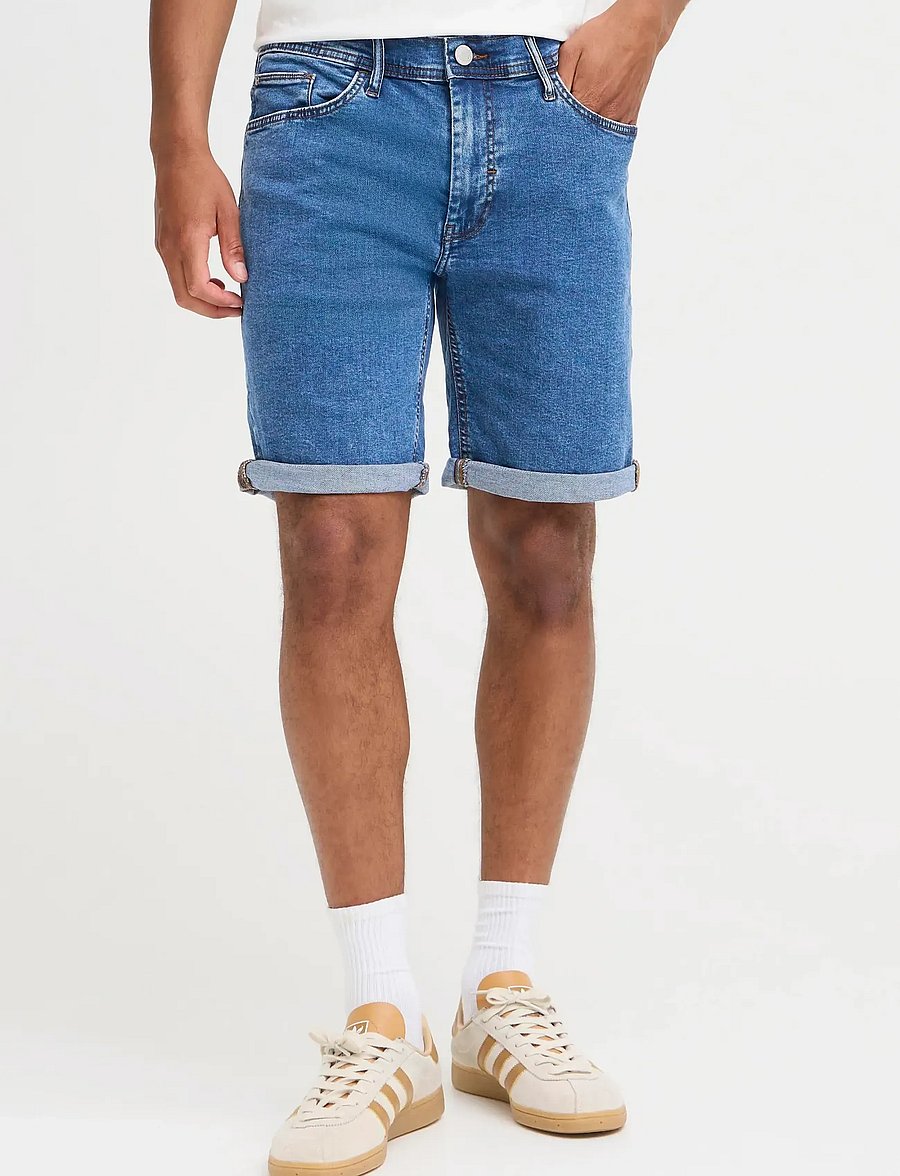 Blend - BHTWISTER 3326 S/REG NOOS - jeans shorts - denim unwashed middle blue - 5