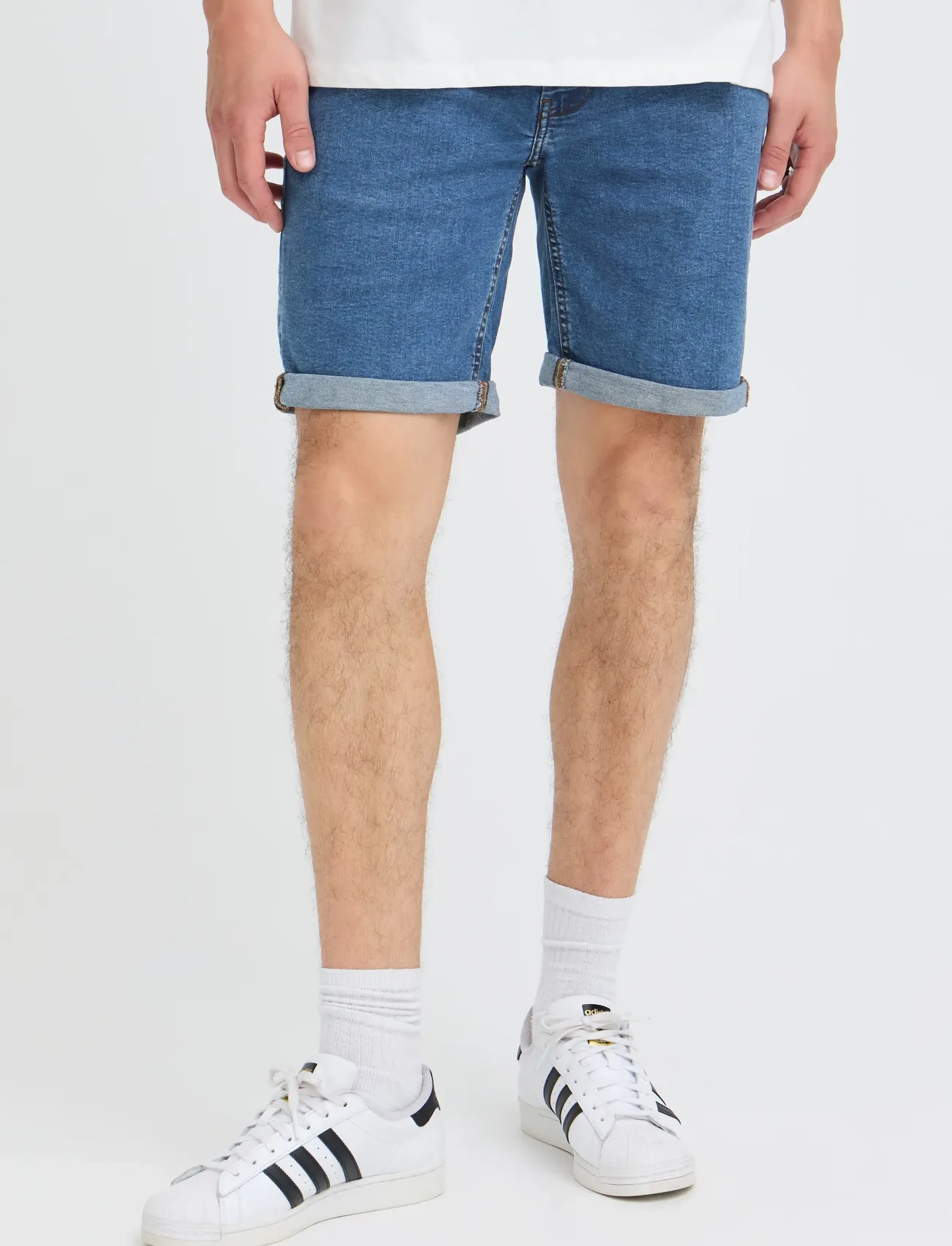 Blend - BHTWISTER 3326 S/REG NOOS - jeansshorts - denim unwashed middle blue - 5