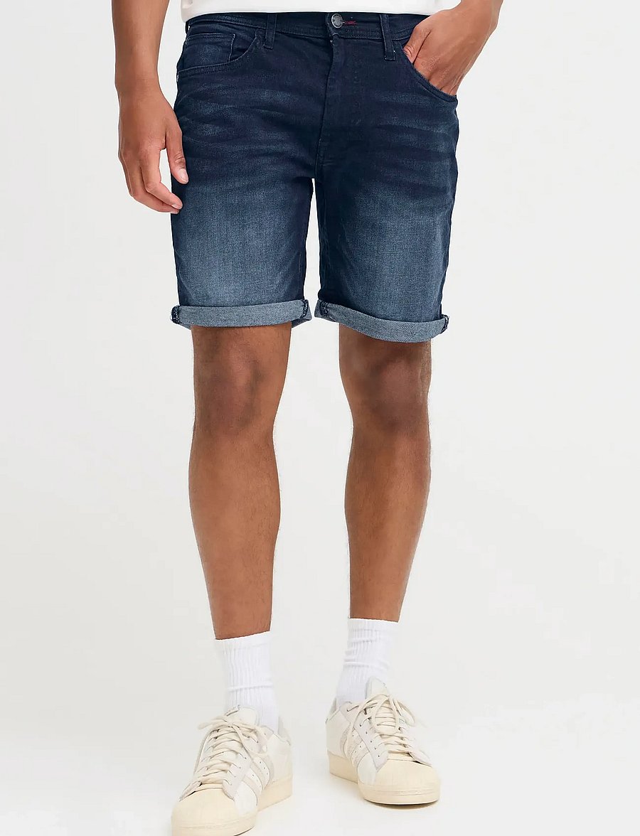 Blend - BHTWISTER 3326 S/REG NOOS - short en jean - denim dark blue - 5