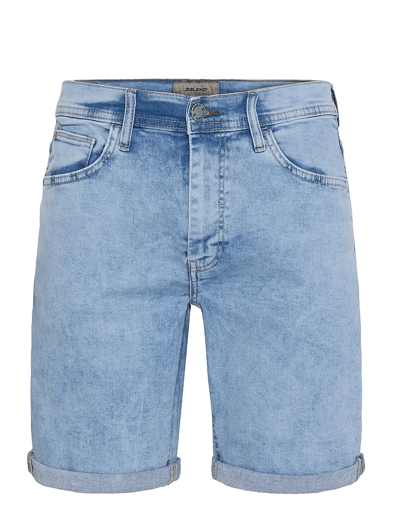 Blend - BHTWISTER 3326 S/REG NOOS - jeans shorts - denim lightblue-26 - 1