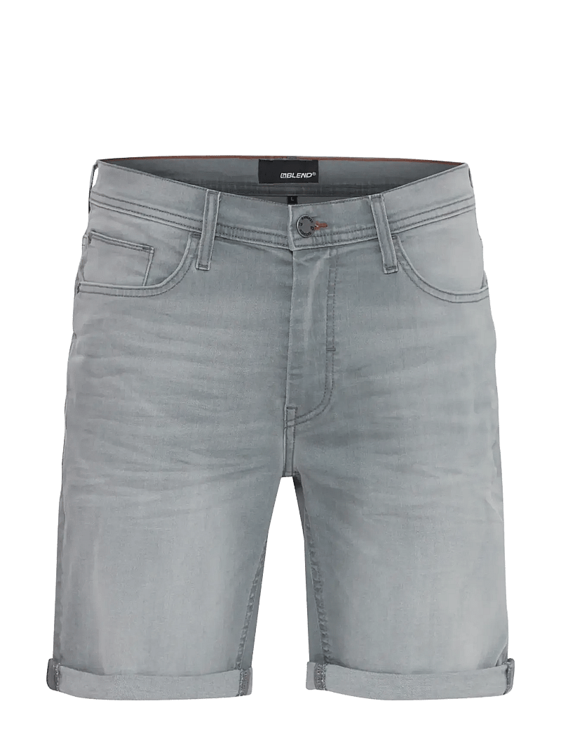 Blend - BHTWISTER 3326 S/REG NOOS - jeans shorts - denim lightgrey-23 - 1