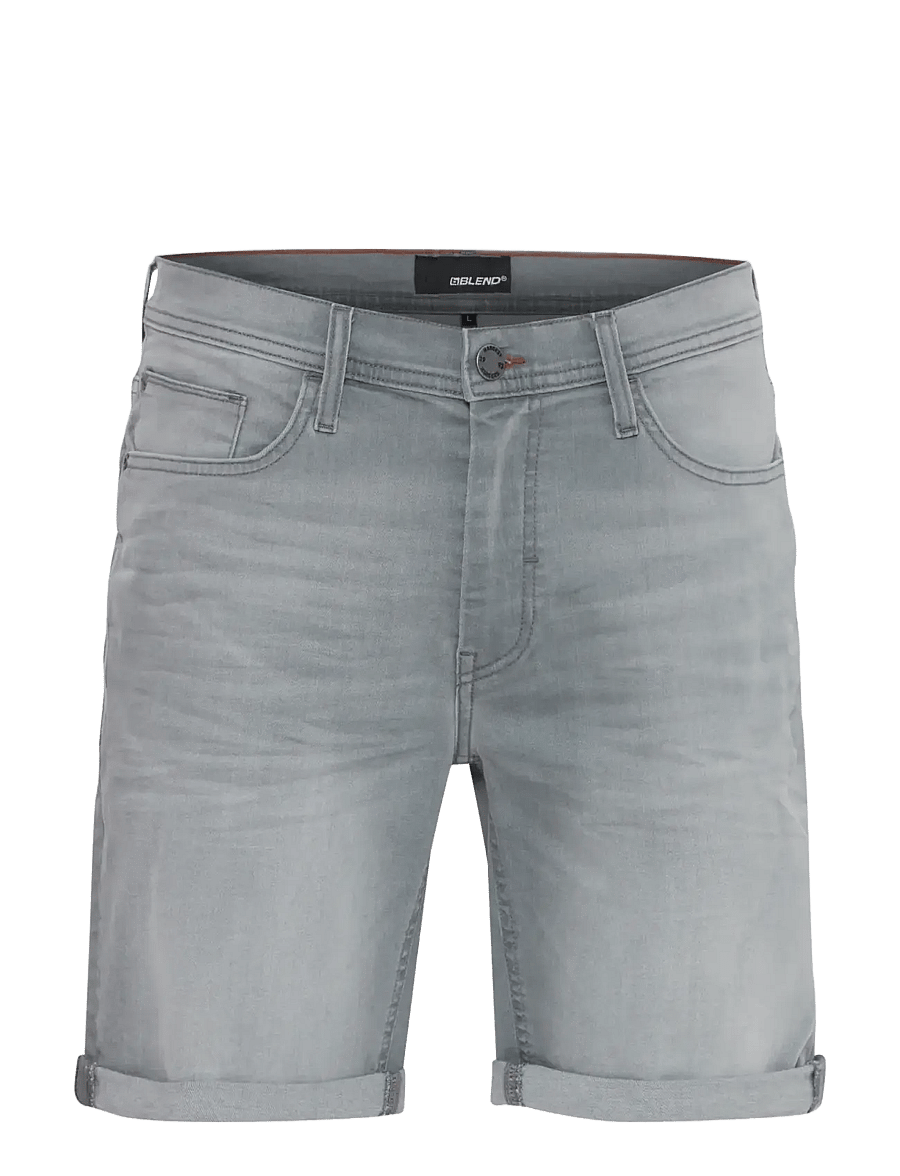 Blend - BHTWISTER 3326 S/REG NOOS - jeans shorts - denim lightgrey-23 - 1
