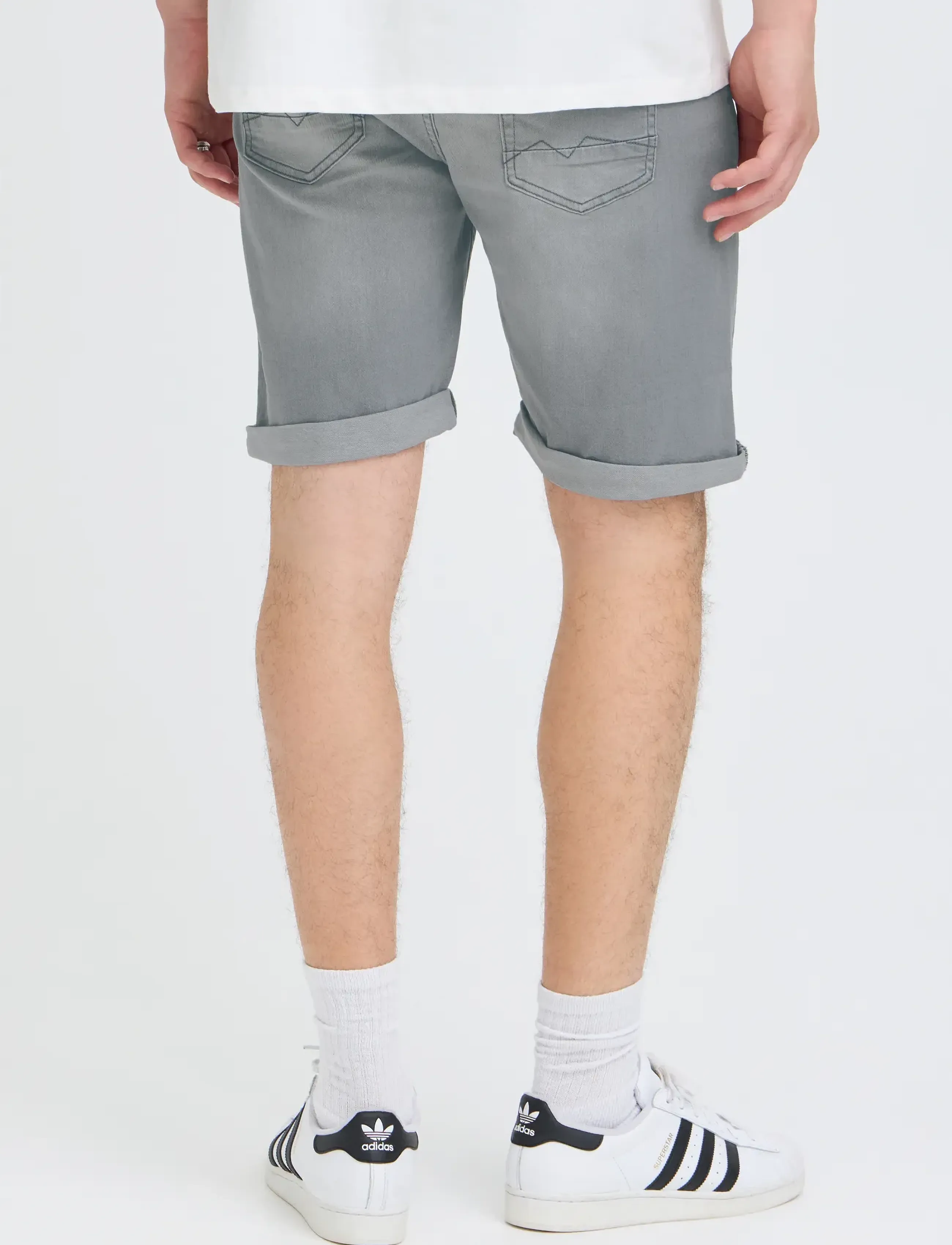 Blend - BHTWISTER 3326 S/REG NOOS - denim shorts - denim lightgrey-23 - 3
