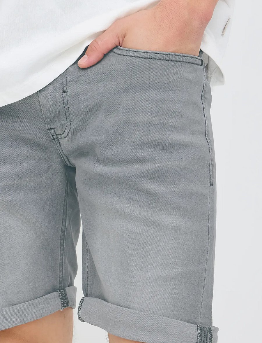 Blend - BHTWISTER 3326 S/REG NOOS - denim shorts - denim lightgrey-23 - 4