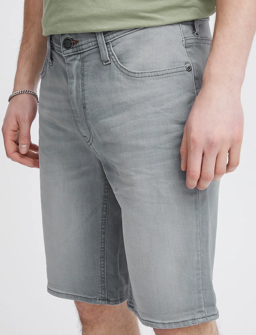 Blend - BHTWISTER 3326 S/REG NOOS - jeans shorts - denim lightgrey-23 - 4