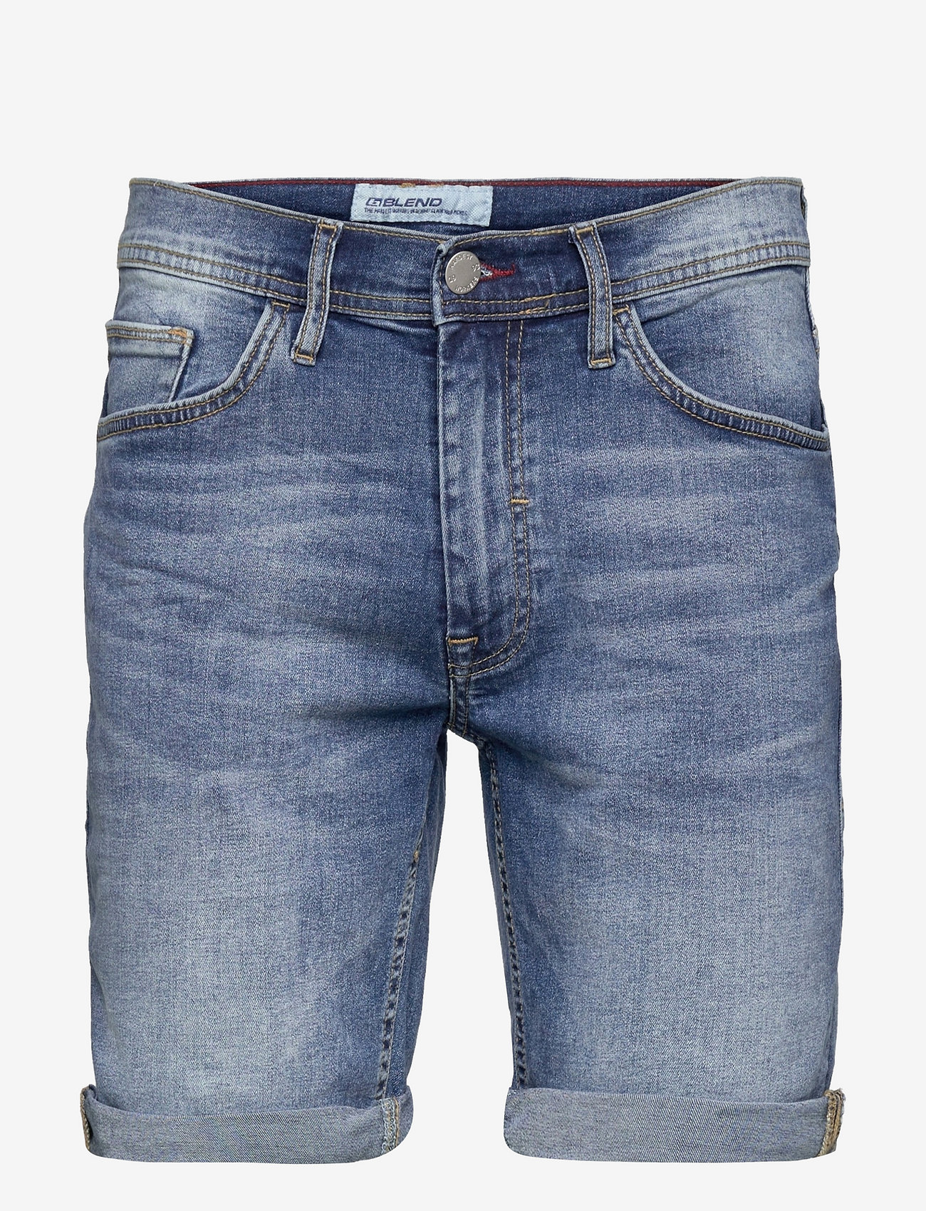 Blend - BHTWISTER 3326 S/REG NOOS - lühikesed teksapüksid - denim middle blue - 1