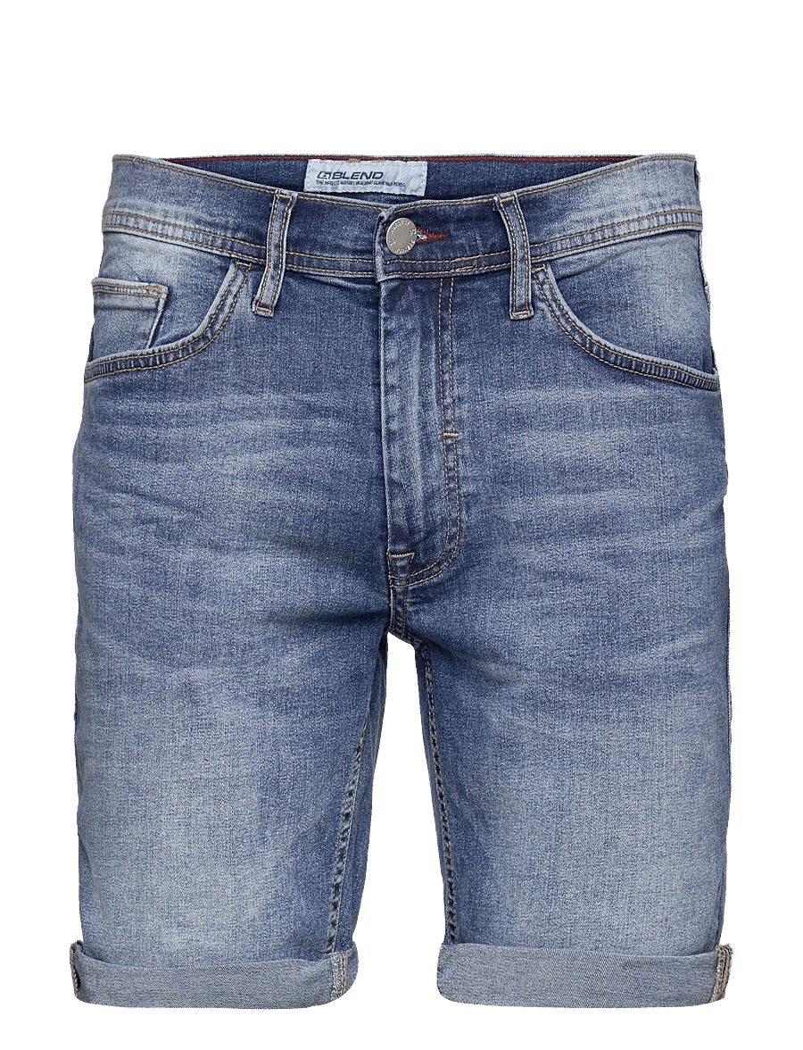 Blend - BHTWISTER 3326 S/REG NOOS - jeans shorts - denim middle blue - 1