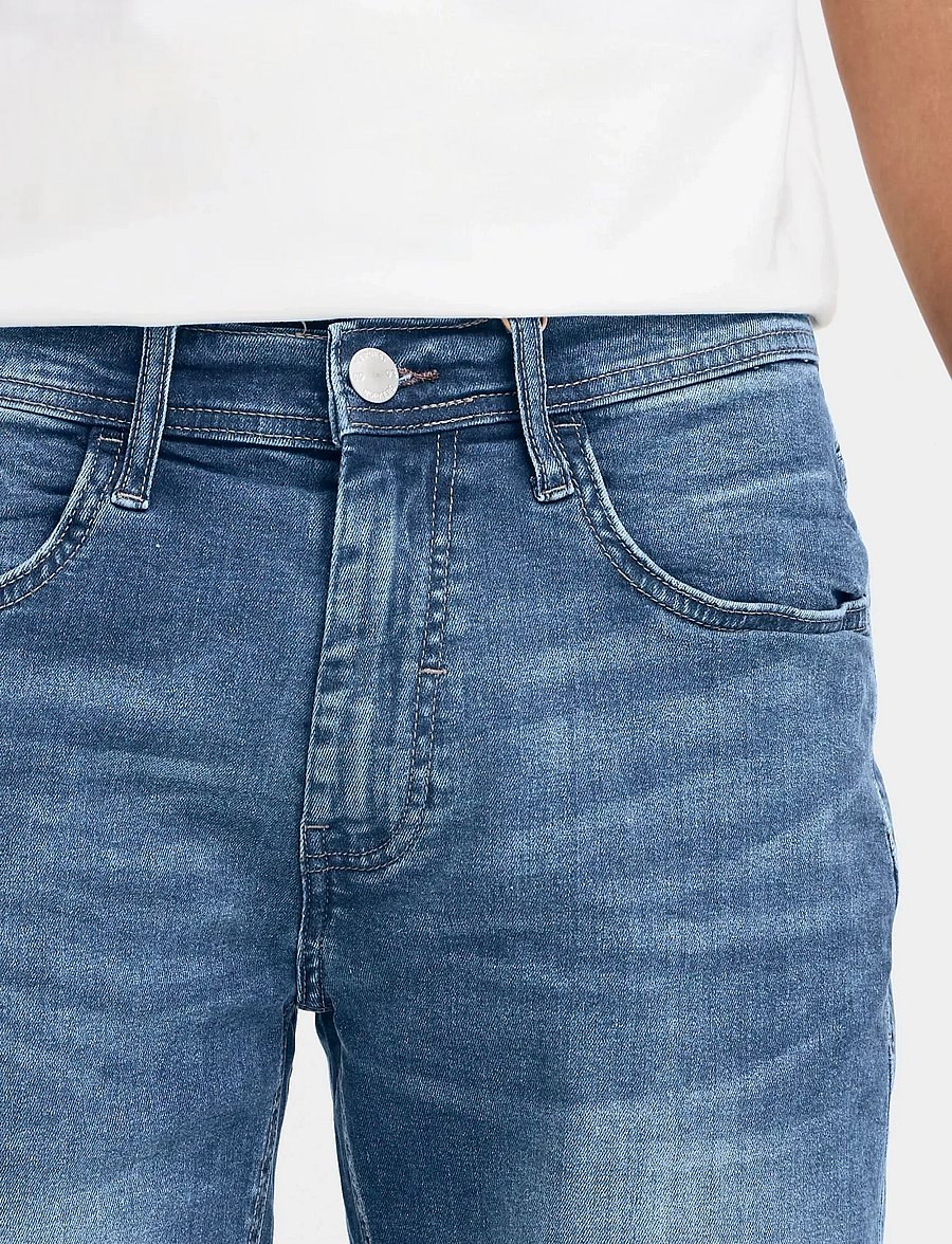 Blend - BHTWISTER 3326 S/REG NOOS - jeans shorts - denim middle blue - 4