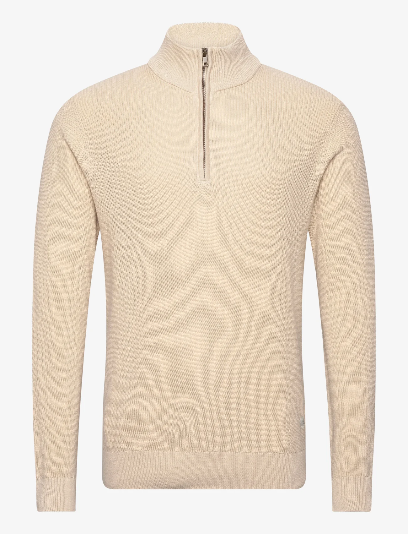 Blend - BHCodford half-zipp pullover - basic knitwear - oyster gray - 0