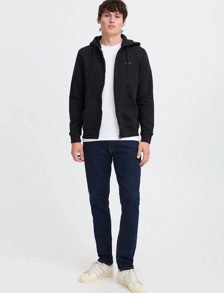 Blend - BHDOWNTON FULLZIP SWEAT - kapuutsiga pusad - black - 0