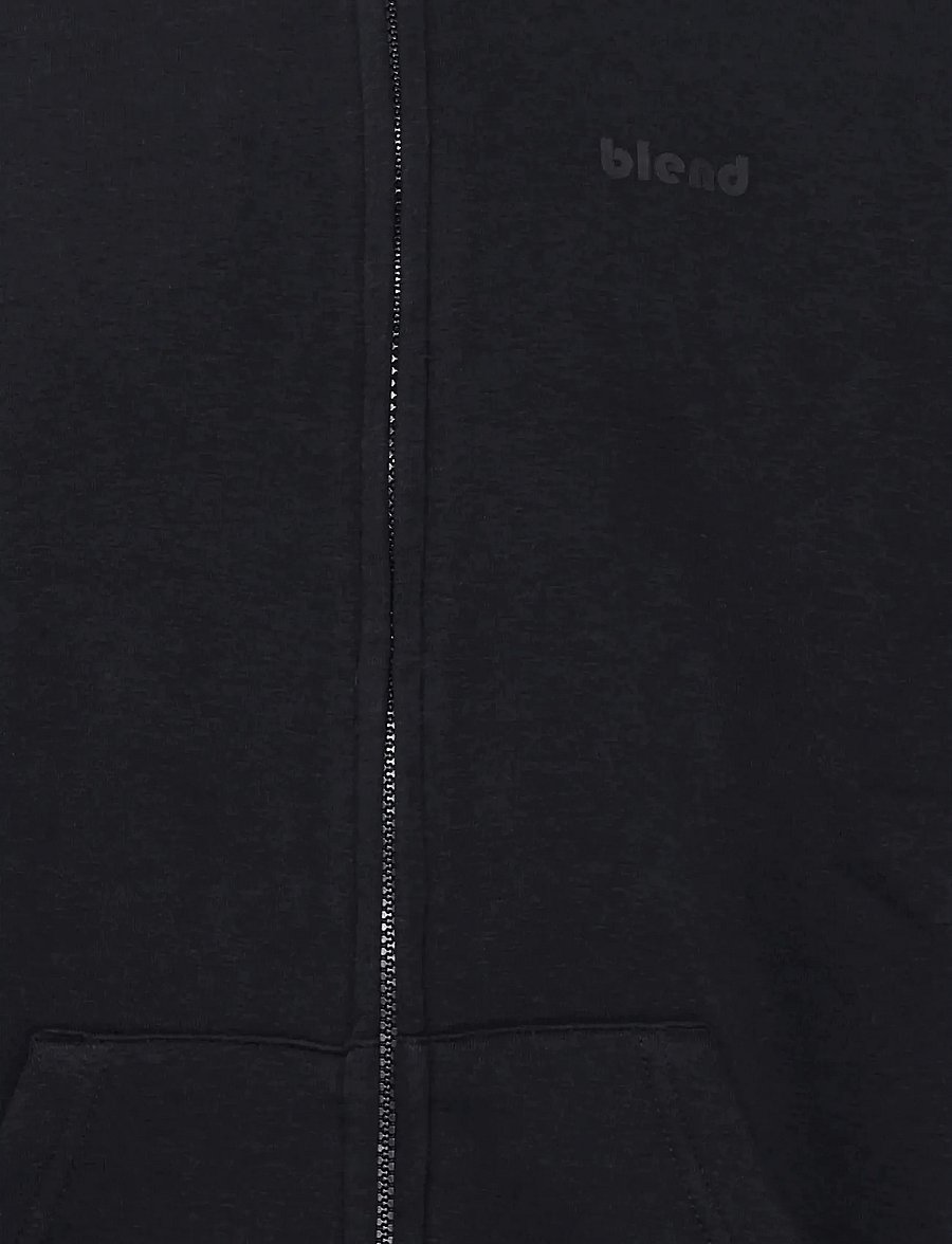 Blend - BHDOWNTON FULLZIP SWEAT - kapuzenpullover - black - 3
