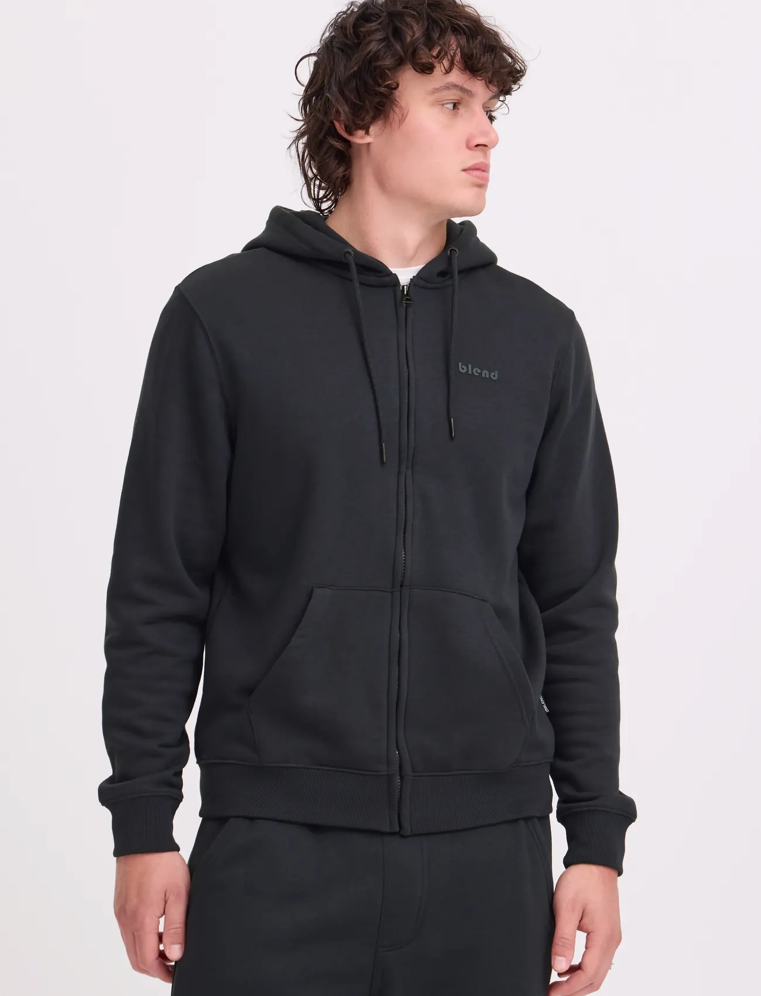 Blend - BHDOWNTON FULLZIP SWEAT - kapuutsiga pusad - dark navy - 5