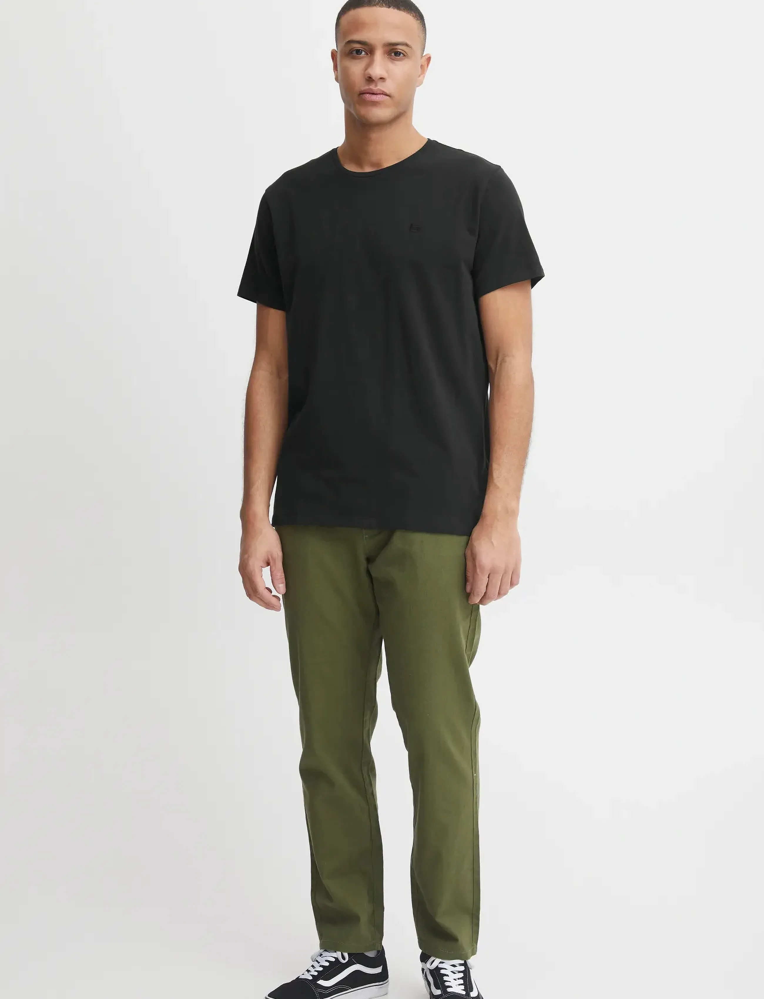 Blend BHDINTON LOGO TEE CREW - Kortärmade t-shirts - BLACK / black