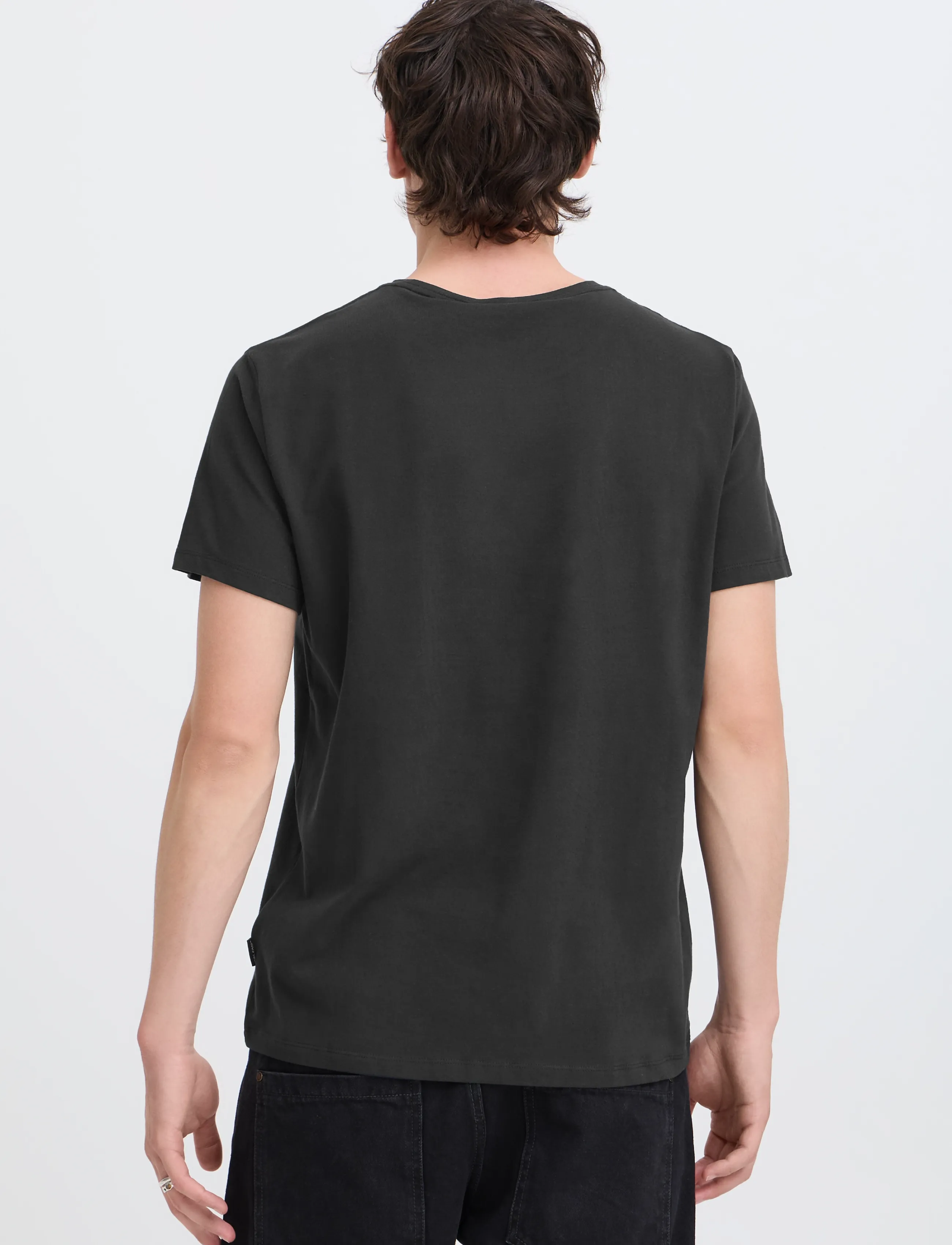 Blend - BHDINTON LOGO TEE CREW - lühikeste varrukatega t-särgid - black - 3