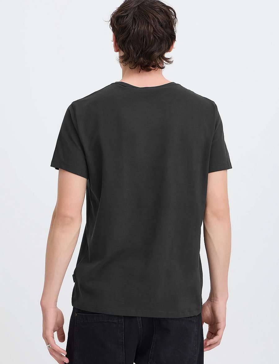 Blend - BHDINTON LOGO TEE CREW - lühikeste varrukatega t-särgid - black - 3