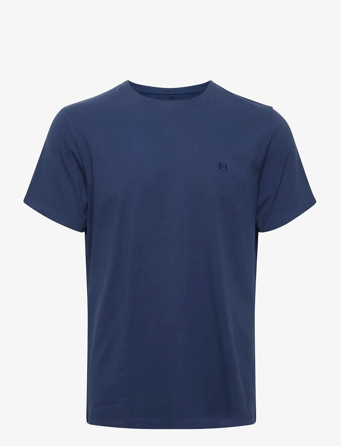 Blend - BHDINTON LOGO TEE CREW - kortärmade t-shirts - dress blues - 1