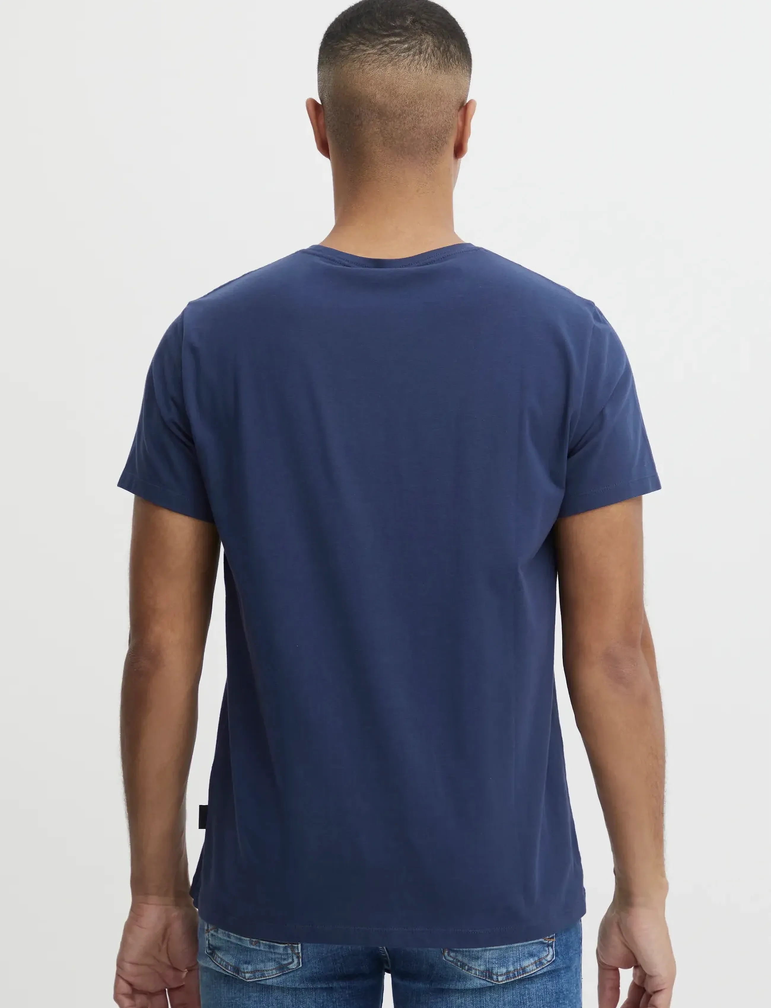 Blend - BHDINTON LOGO TEE CREW - die niedrigsten preise - dress blues - 4