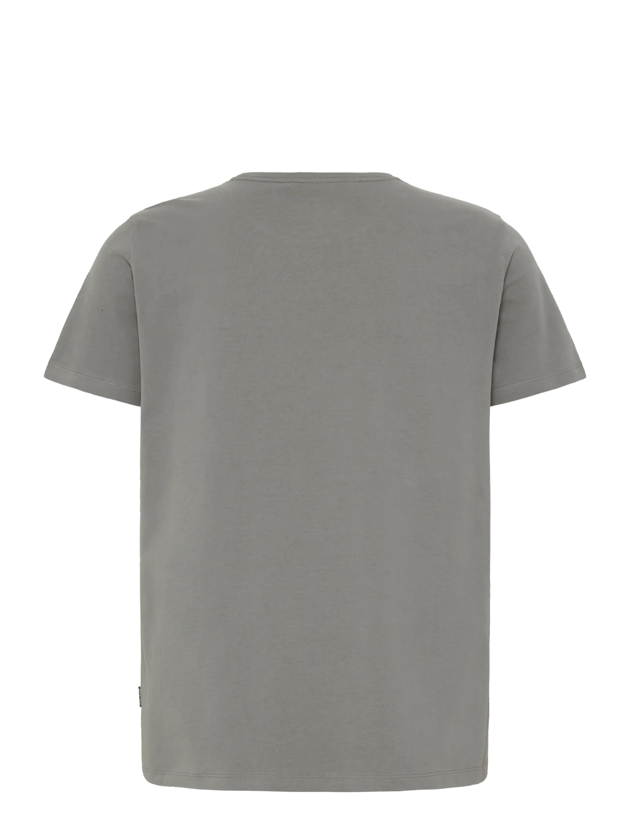 Blend - BHDINTON LOGO TEE CREW - short-sleeved t-shirts - gray matter - 1