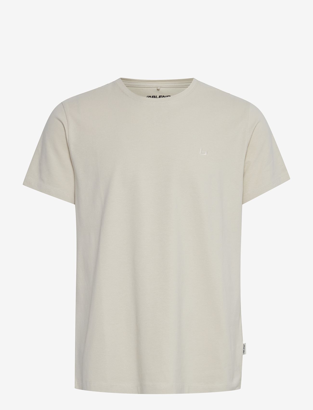 Blend - BHDINTON LOGO TEE CREW - autumn clothing - oyster gray - 1