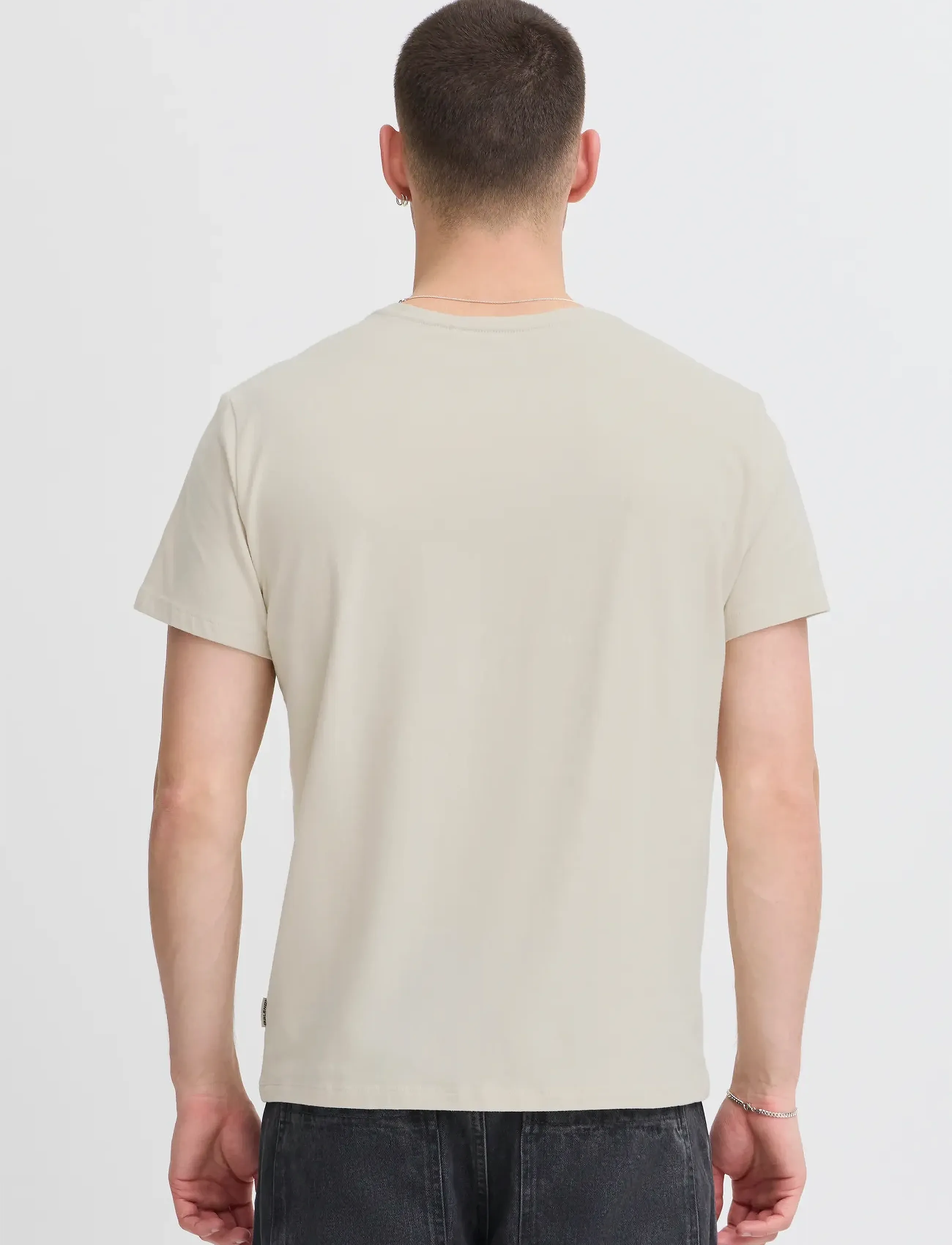 Blend - BHDINTON LOGO TEE CREW - lowest prices - oyster gray - 4