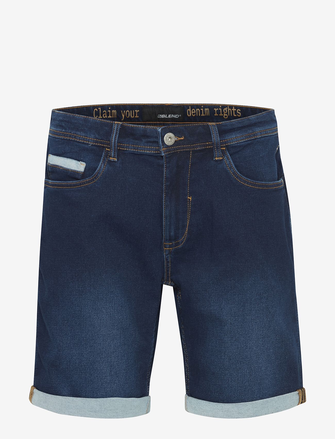 Blend - Denim Jogg Shorts - denim dark blue - 0