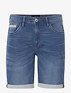 Denim Jogg Shorts - DENIM MIDDLE BLUE