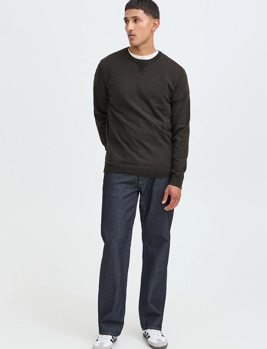 Blend - BHBRUTON CREW NECK KNIT NOOS - rund hals - turkish coffee - 0