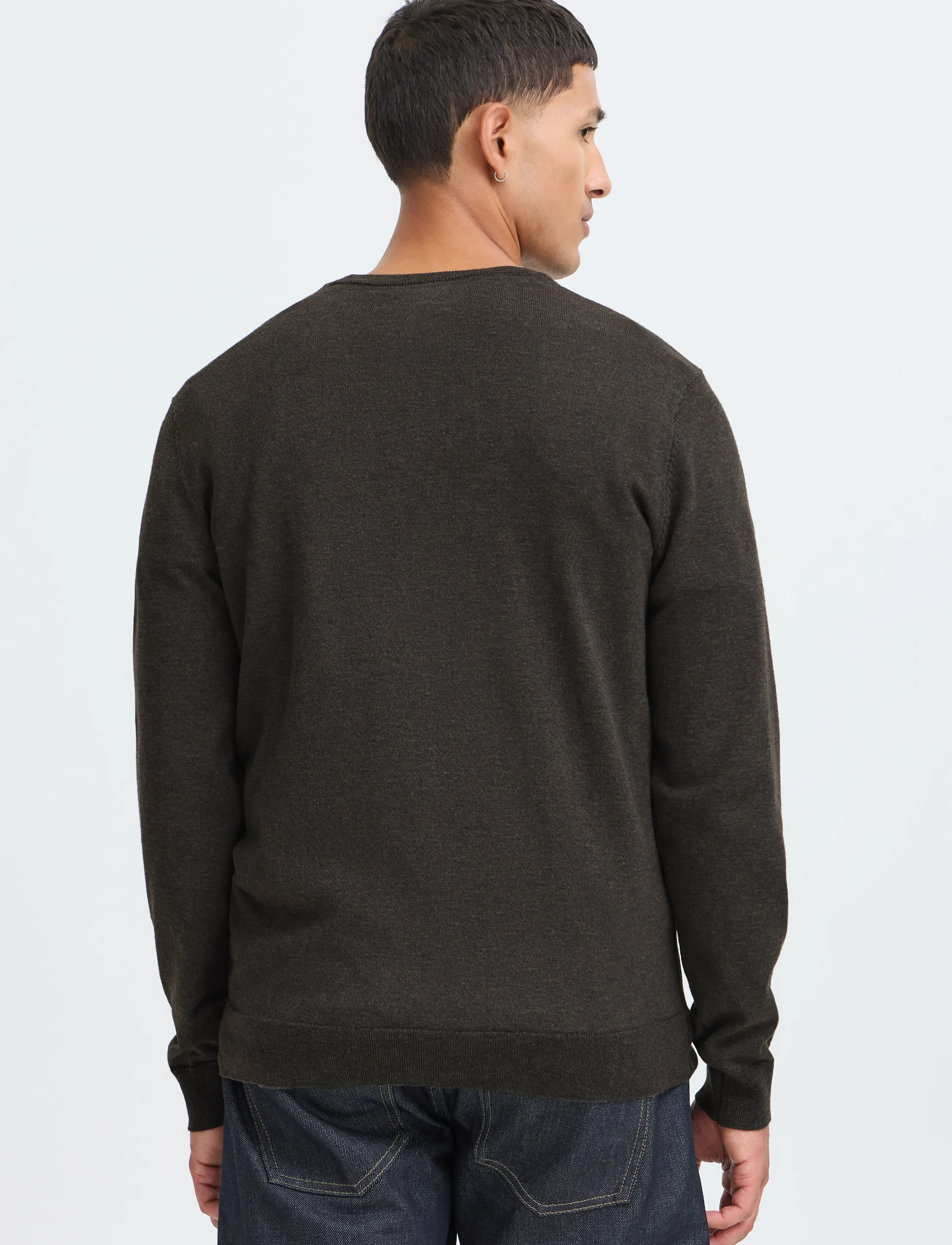 Blend - BHBRUTON CREW NECK KNIT NOOS - turkish coffee - 3