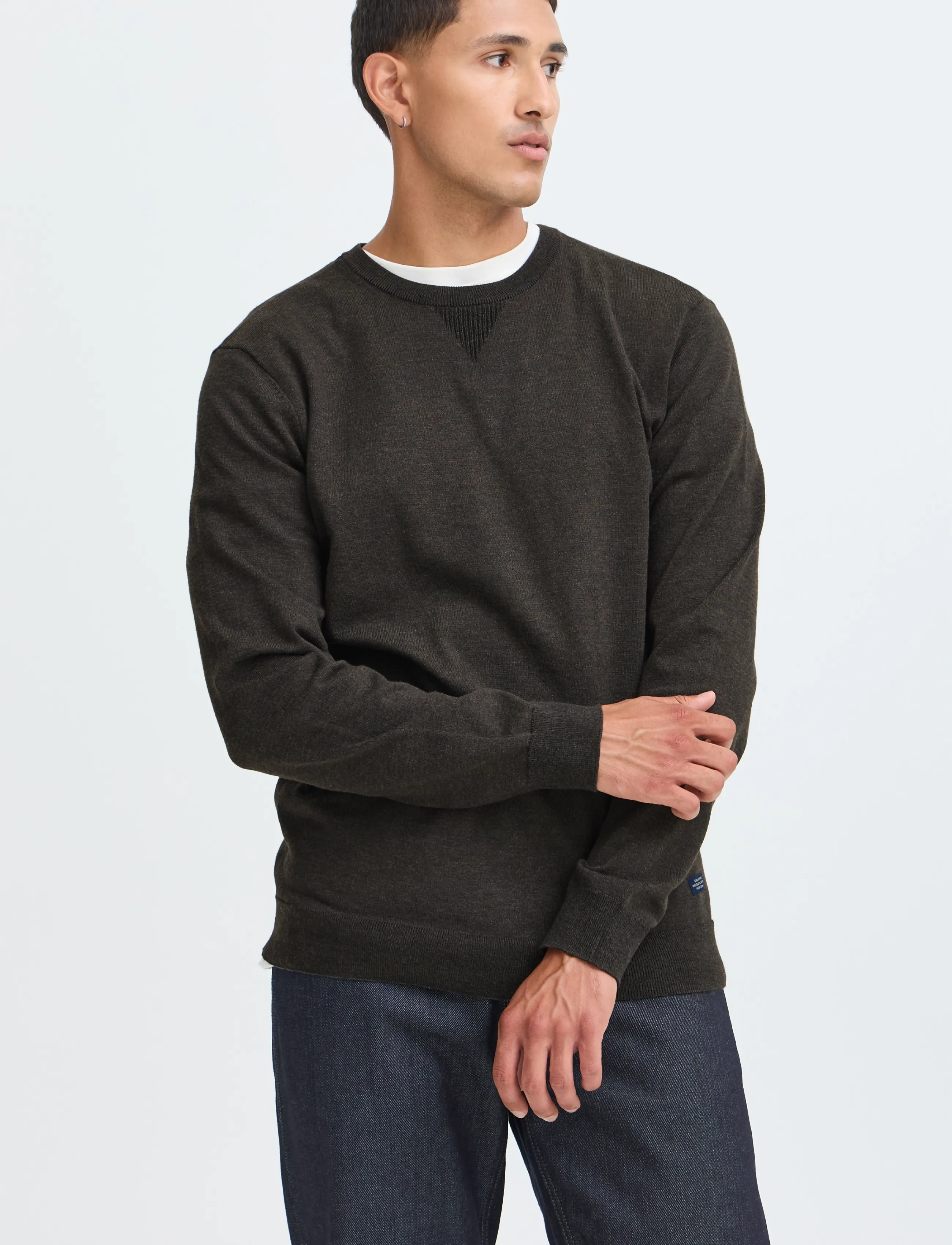 Blend - BHBRUTON CREW NECK KNIT NOOS - turkish coffee - 5