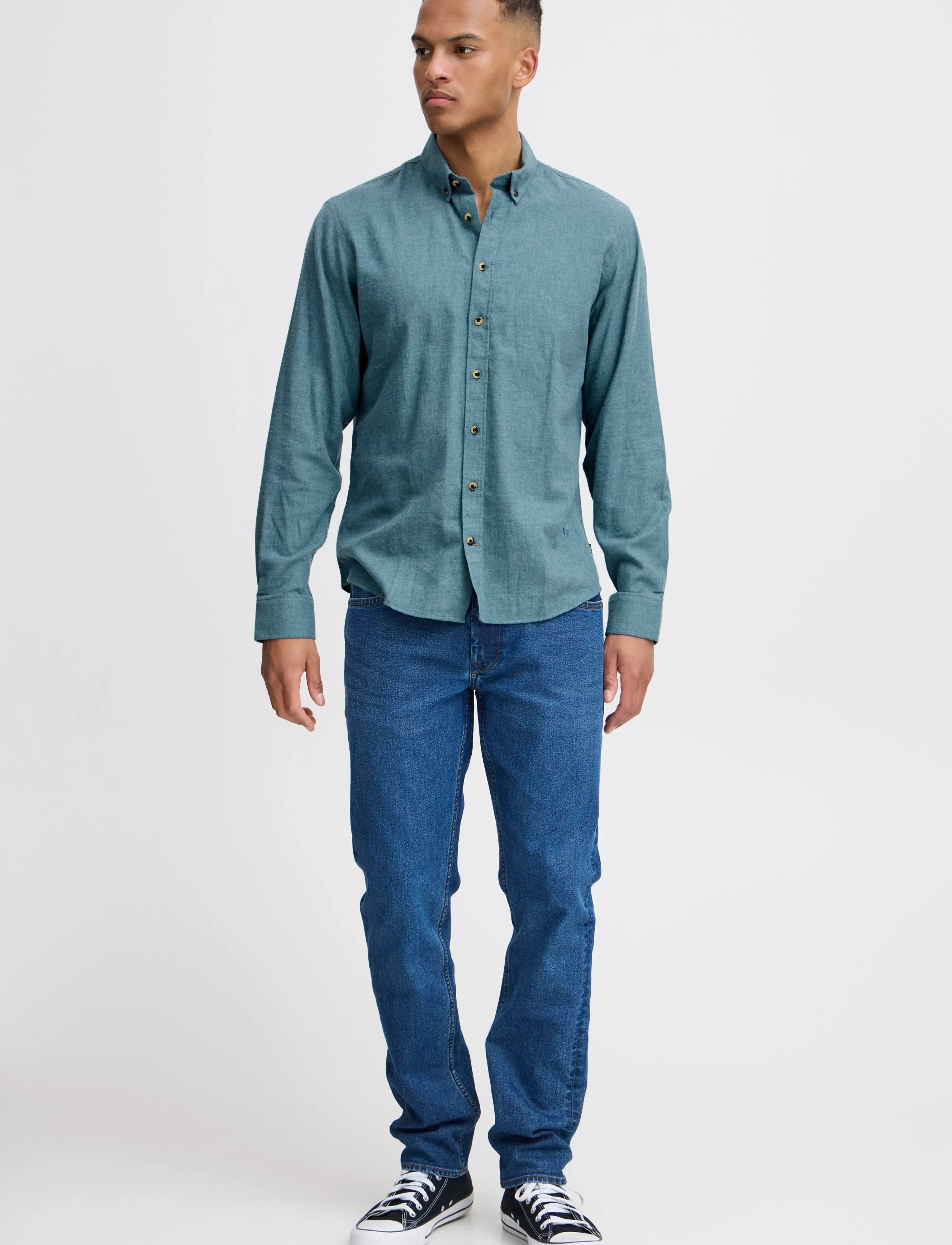 Blend BHBURLEY SHIRT NOOS - Blend - BLUESTONE / khaki/green