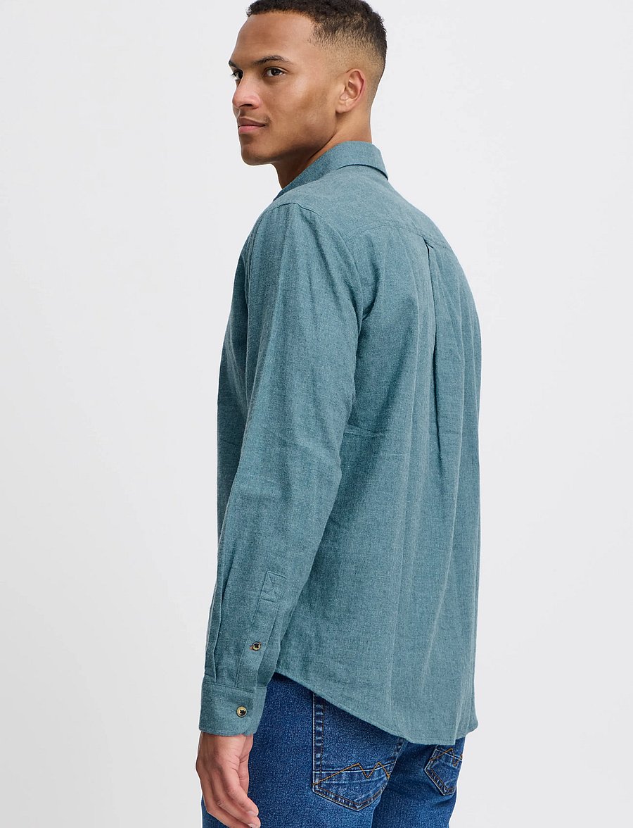 Blend - BHBURLEY SHIRT NOOS - vabaajasärgid - bluestone - 3