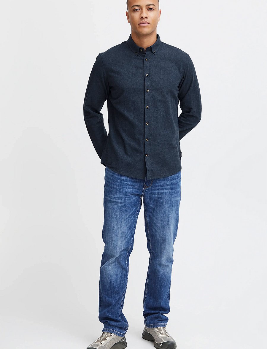 Blend - BHBURLEY SHIRT NOOS - casual skjorter - dress blues - 0