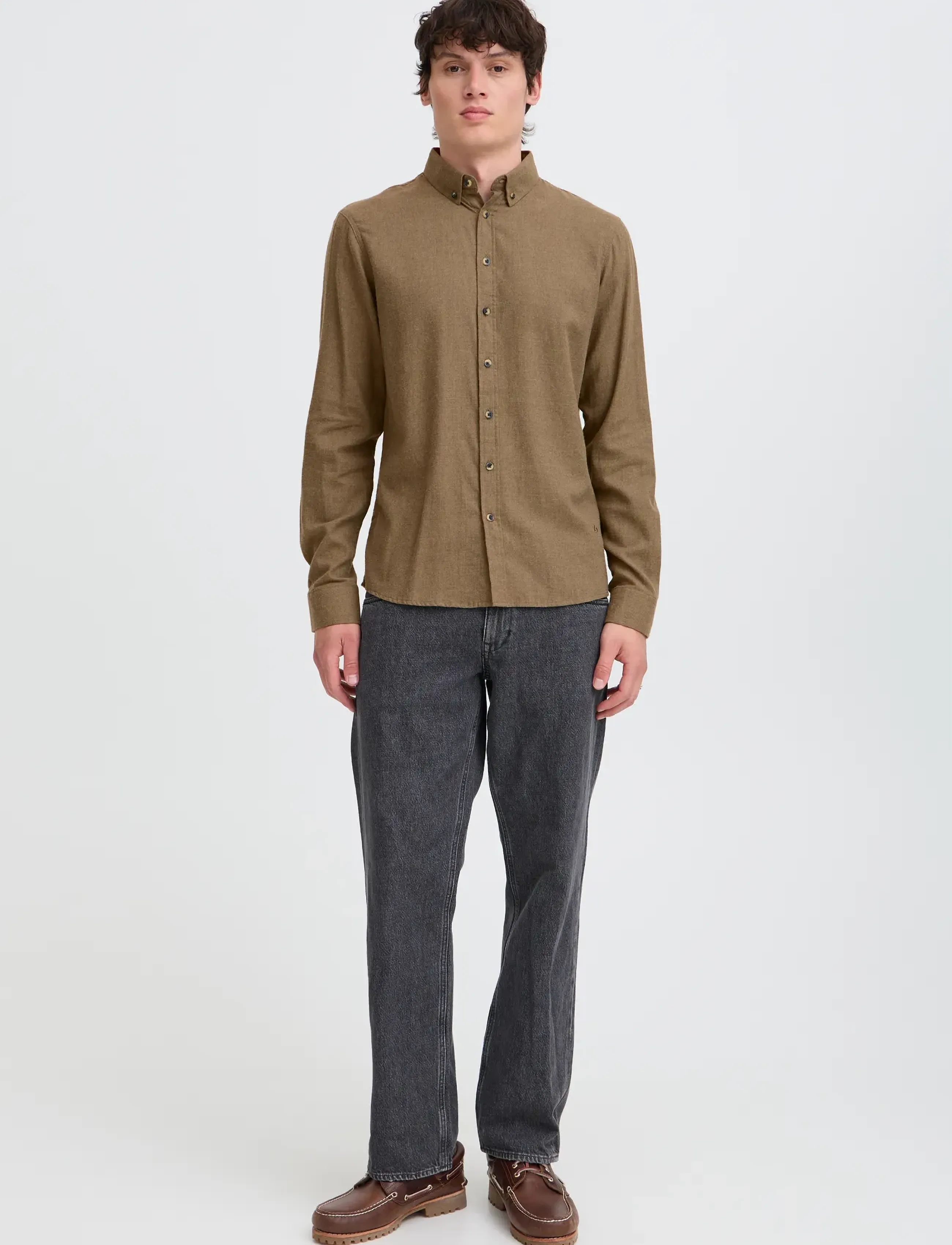 Blend BHBURLEY SHIRT NOOS - Casual skjorter - KANGAROO MELANGE / brown