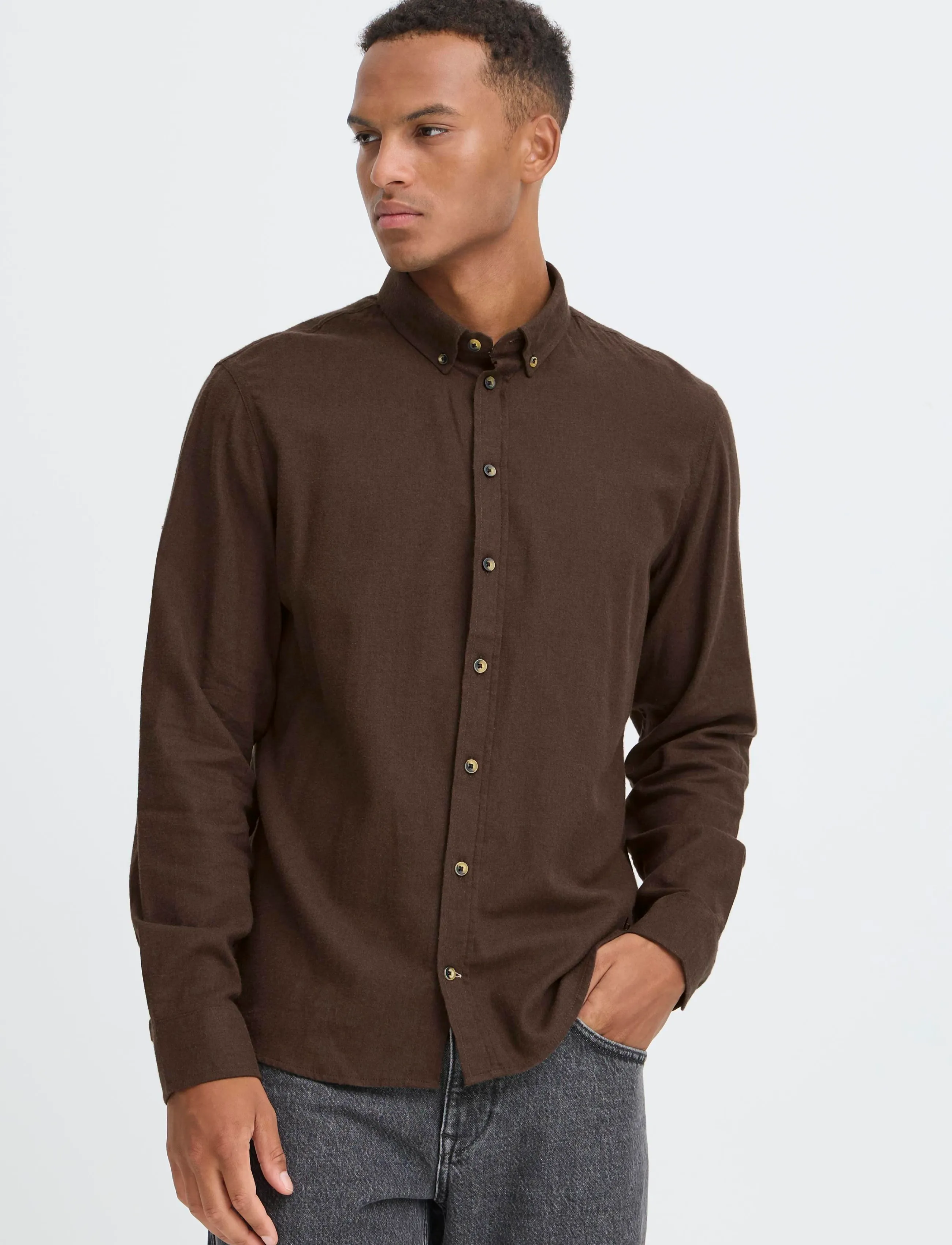 Blend - BHBURLEY SHIRT NOOS - casual skjorter - slate black - 5