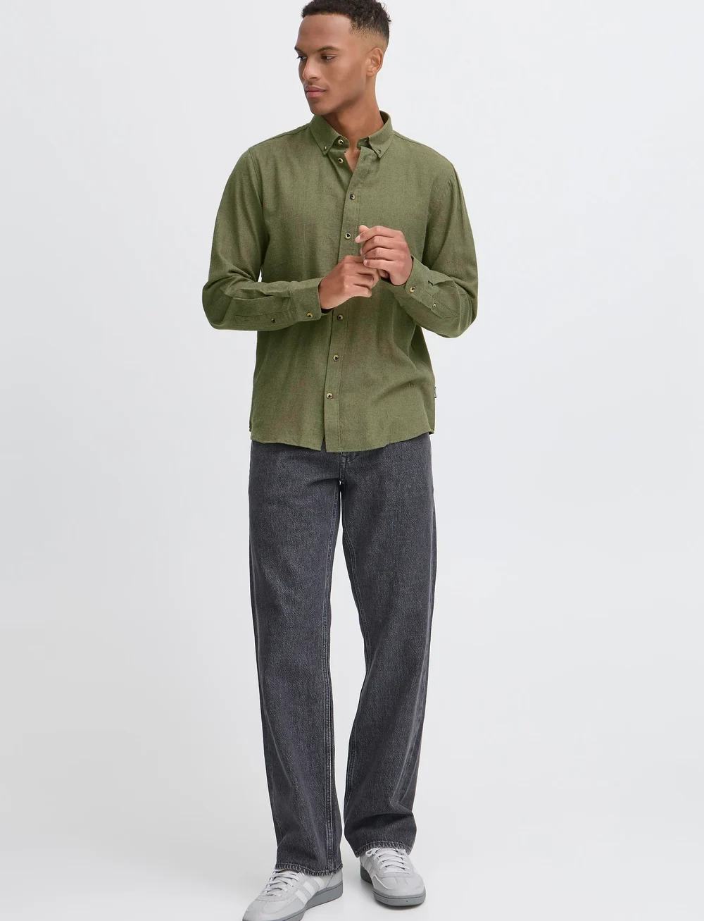 Blend - BHBURLEY SHIRT NOOS - casual shirts - winter moss - 0