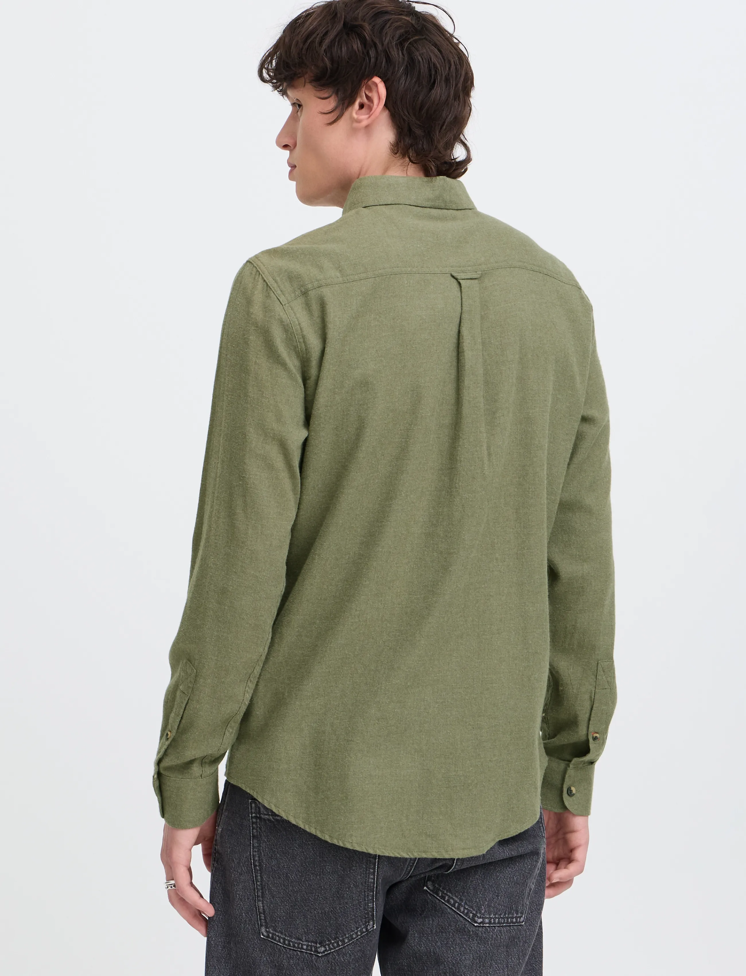 Blend - BHBURLEY SHIRT NOOS - vabaajasärgid - winter moss - 3