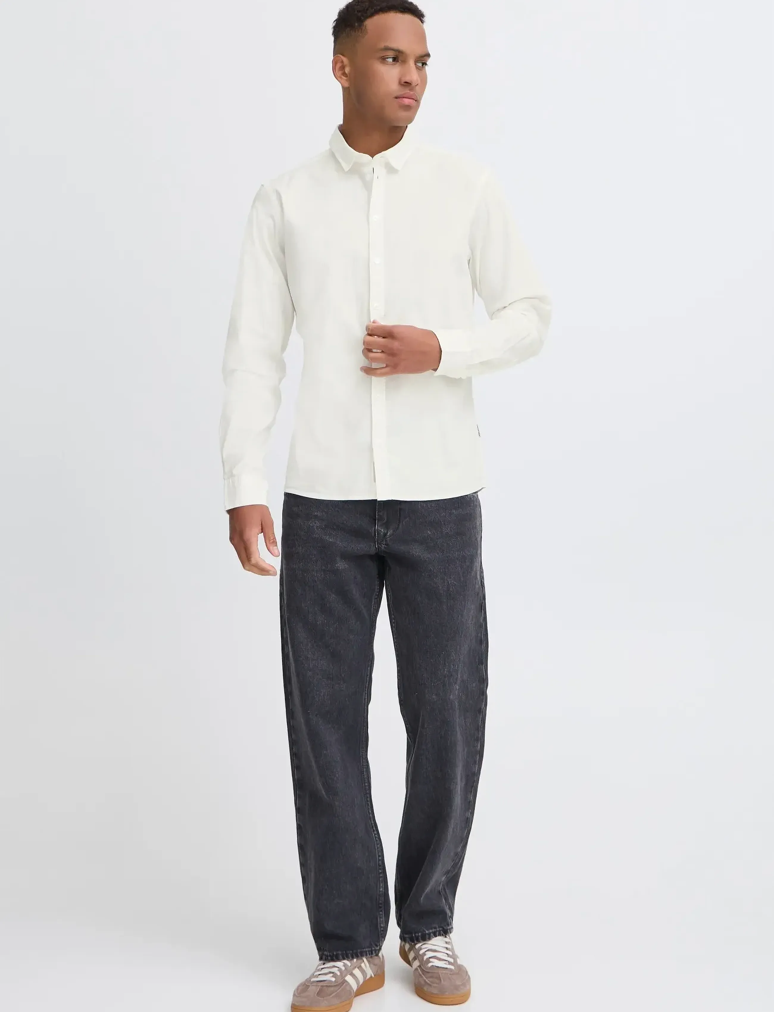 Blend BHBOXWELL SHIRT - Skjorter - SNOW WHITE / white