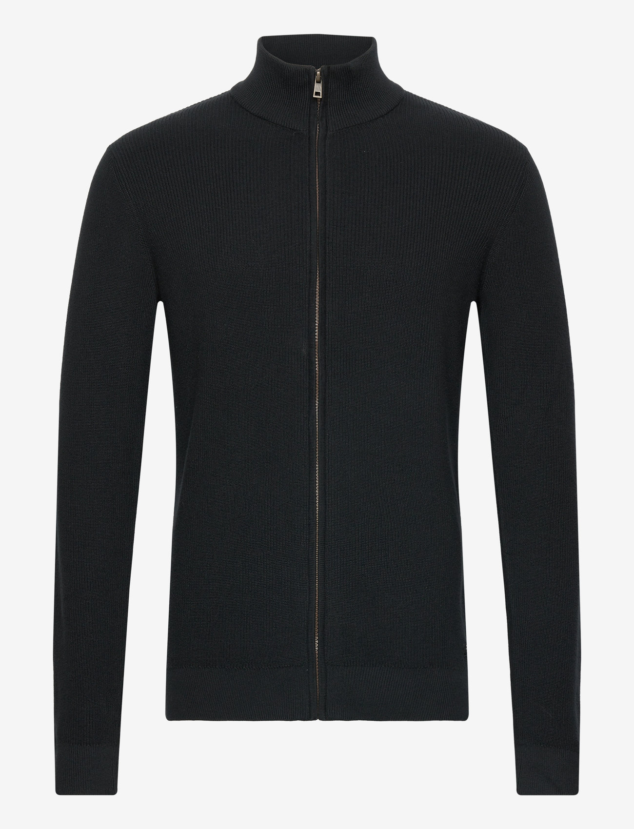 Blend - BHCODFORD FULLZIP KNIT NOOS - full zip tröjor - black - 1