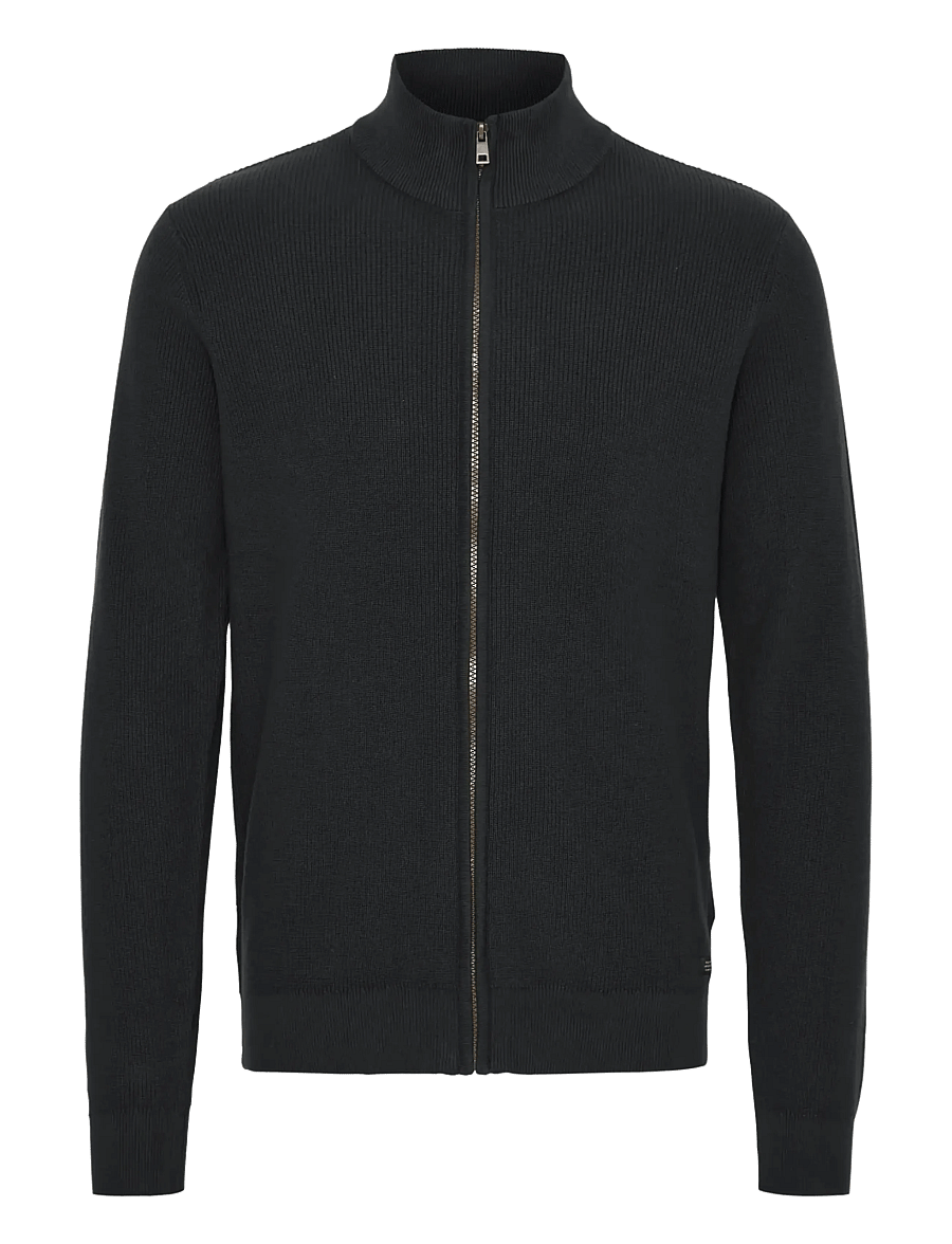 Blend - BHCODFORD FULLZIP KNIT NOOS - lukuga džemprid - black - 1