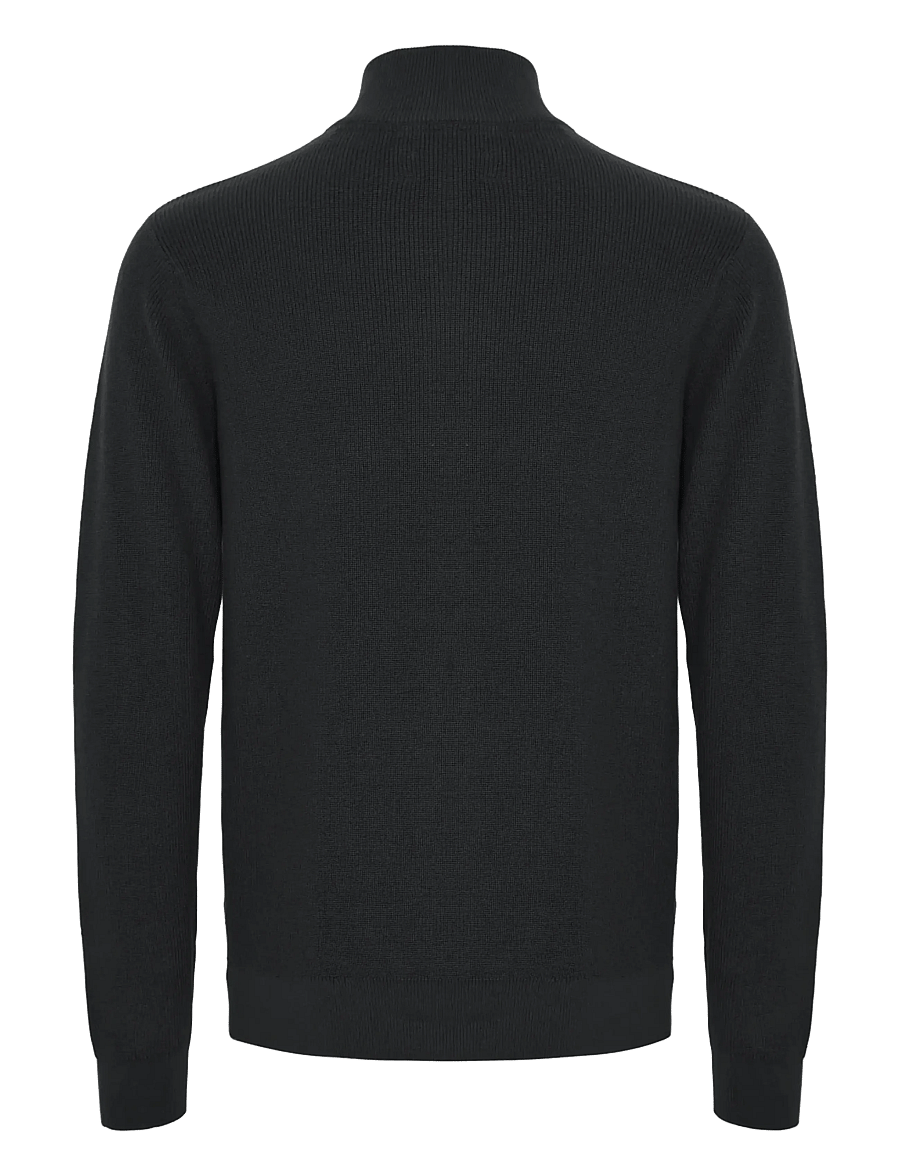 Blend - BHCODFORD FULLZIP KNIT NOOS - lukuga džemprid - black - 2