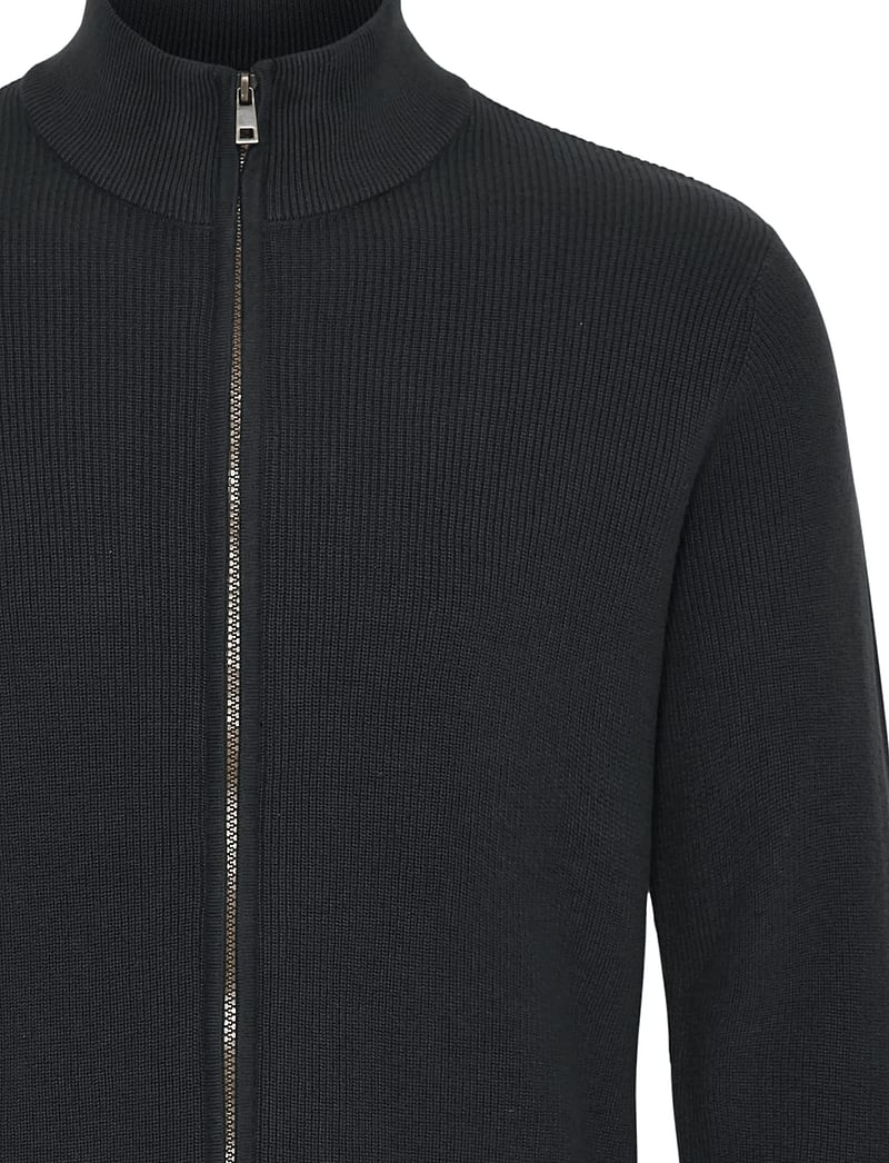 Blend - BHCODFORD FULLZIP KNIT NOOS - full zip tröjor - black - 5