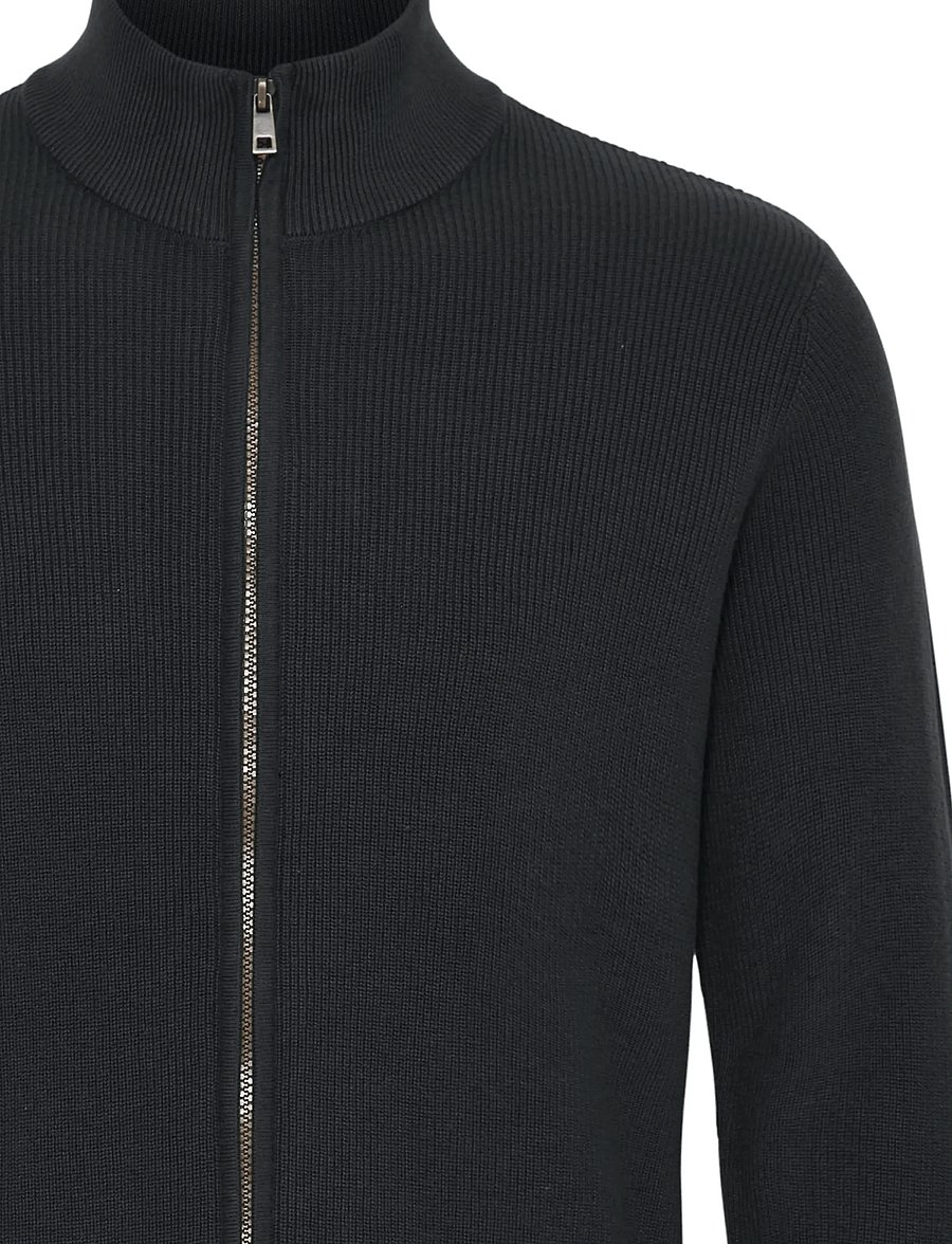 Blend - BHCODFORD FULLZIP KNIT NOOS - lukuga džemprid - black - 5