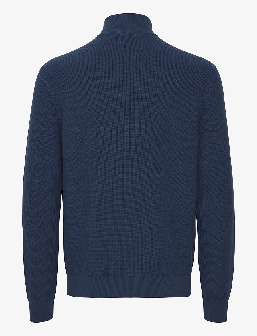 Blend - BHCODFORD FULLZIP KNIT NOOS - pullover mit durchgehendem reißverschluss - dress blues - 2