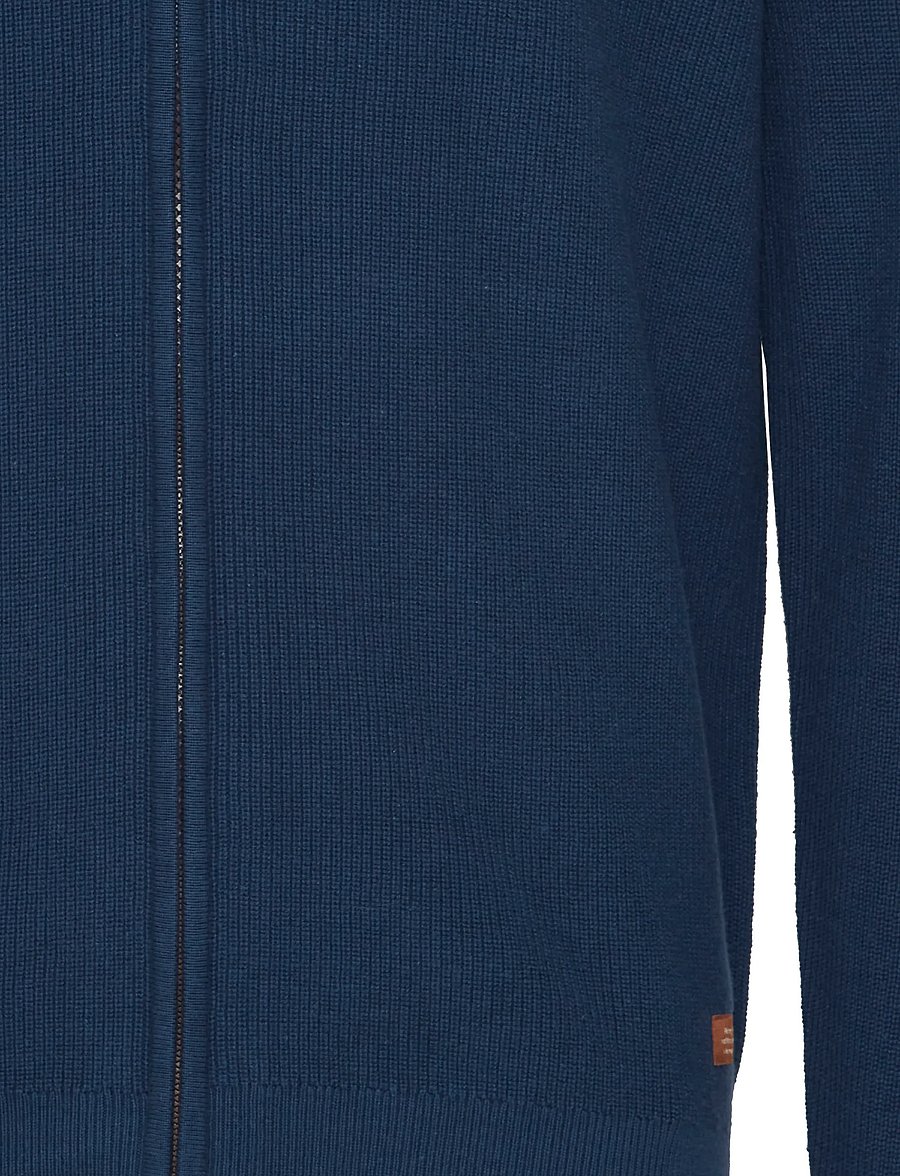 Blend - BHCODFORD FULLZIP KNIT NOOS - pullover mit durchgehendem reißverschluss - dress blues - 5