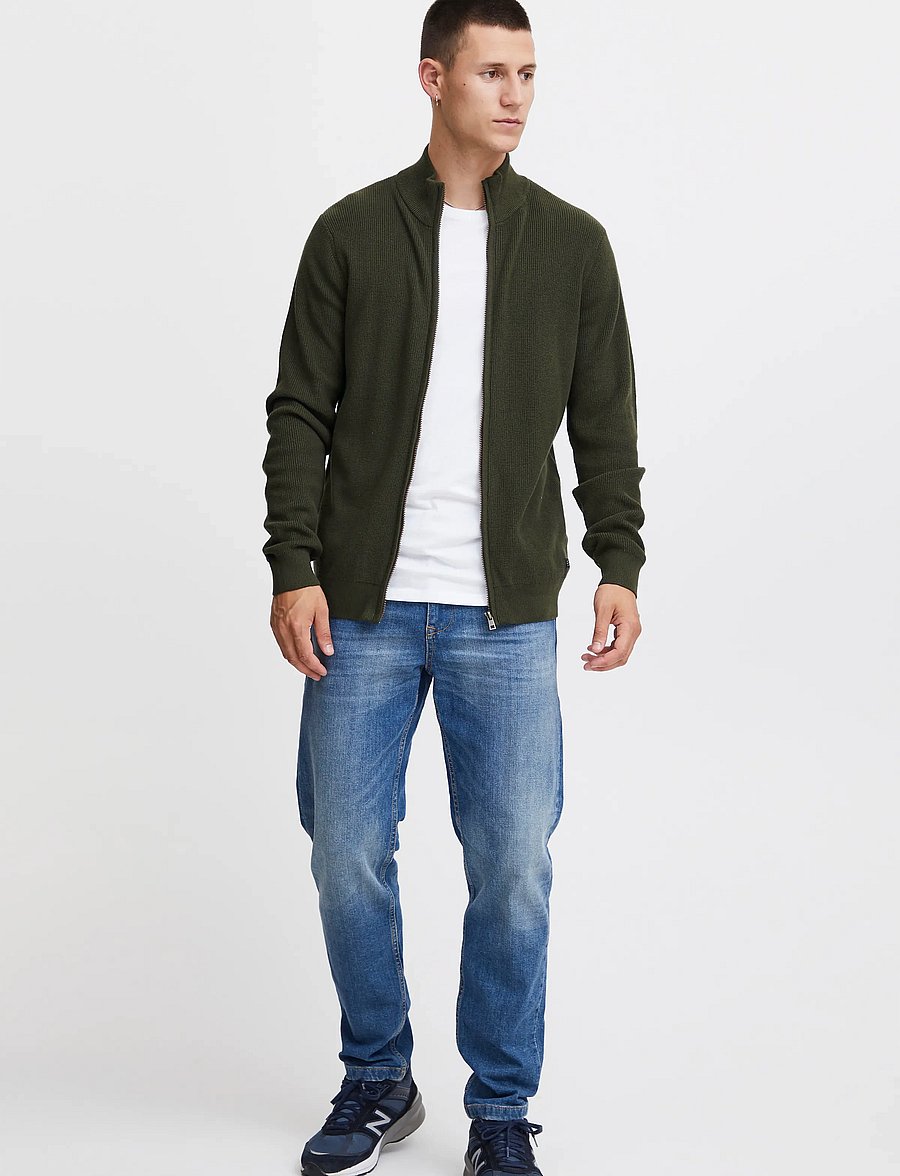 Blend - BHCODFORD FULLZIP KNIT NOOS - fullzip strik - rosin - 0