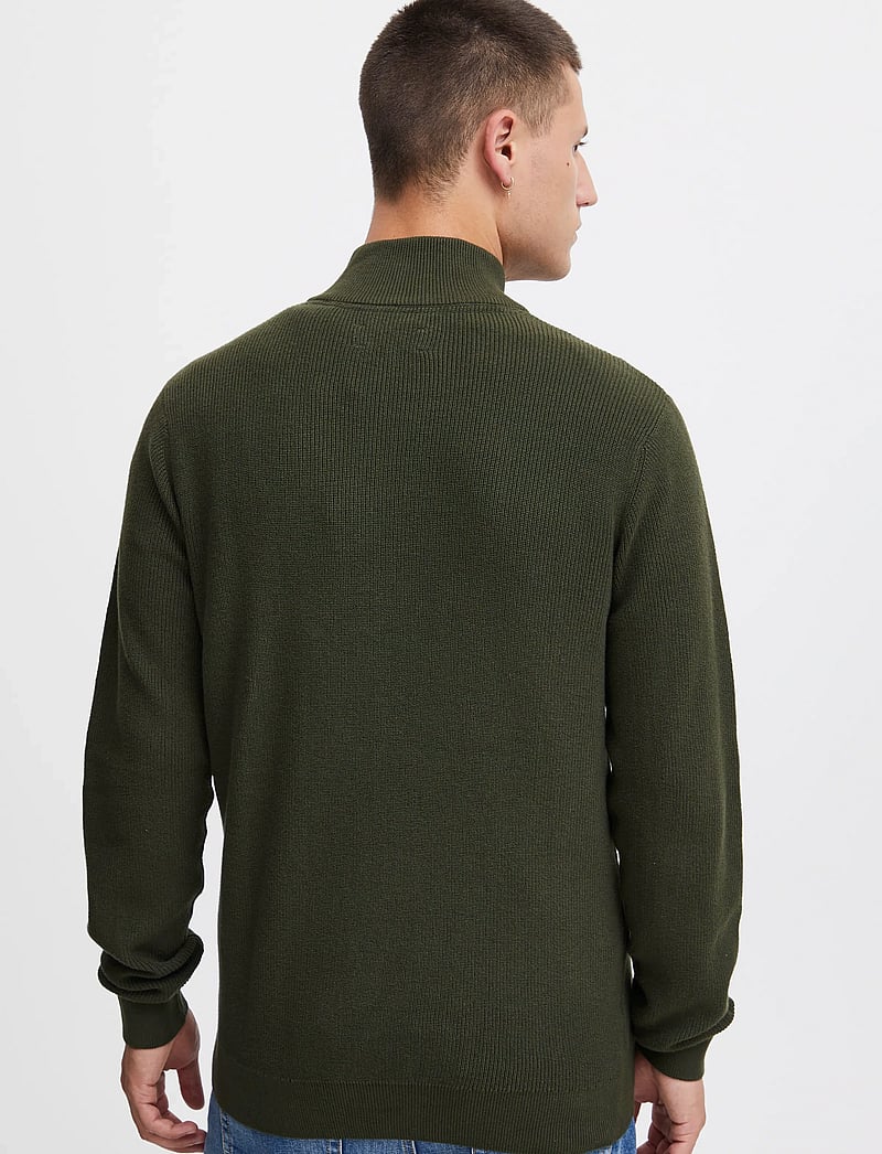 Blend - BHCODFORD FULLZIP KNIT NOOS - full zip tröjor - rosin - 3