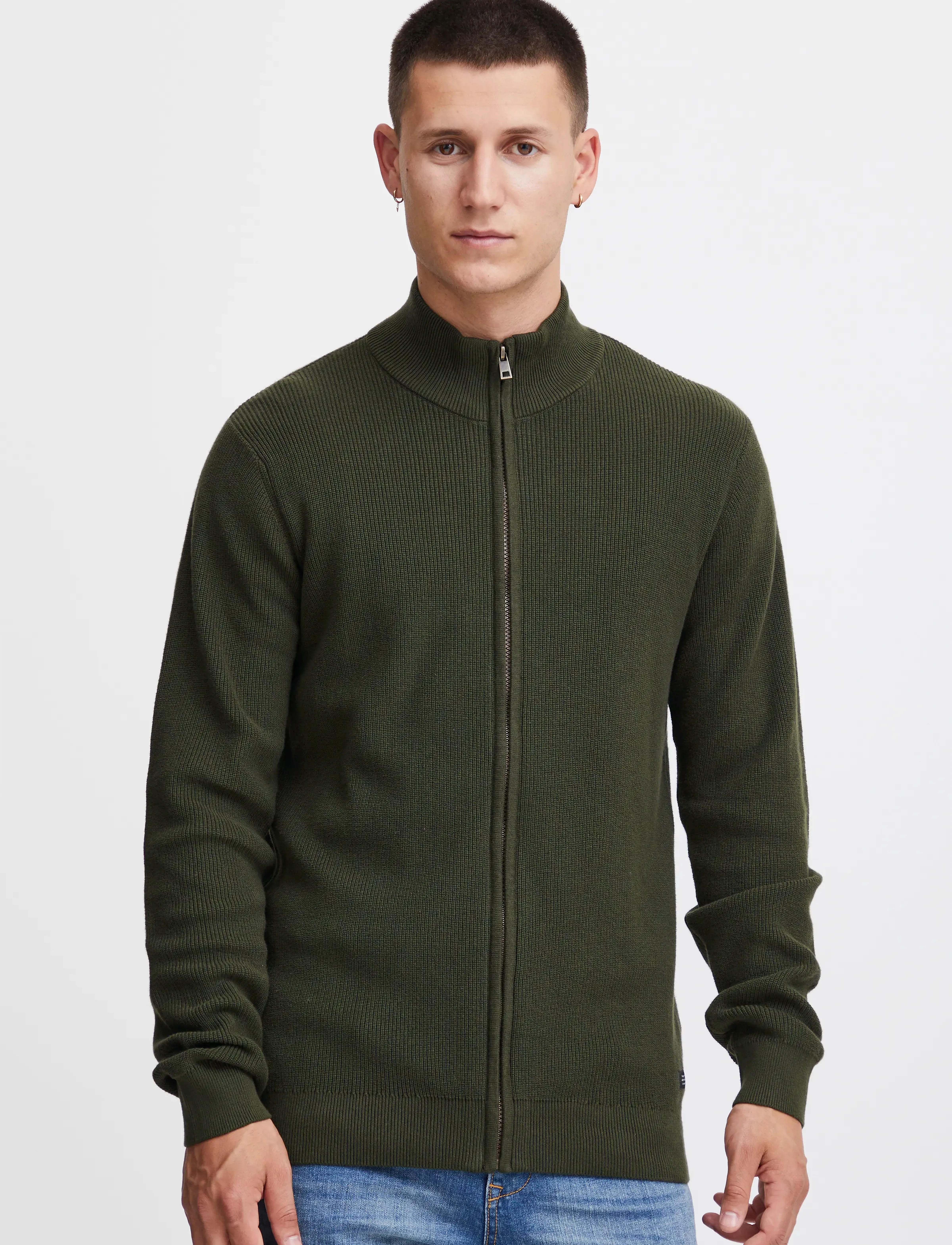 Blend - BHCODFORD FULLZIP KNIT NOOS - full zip jumpers - rosin - 4