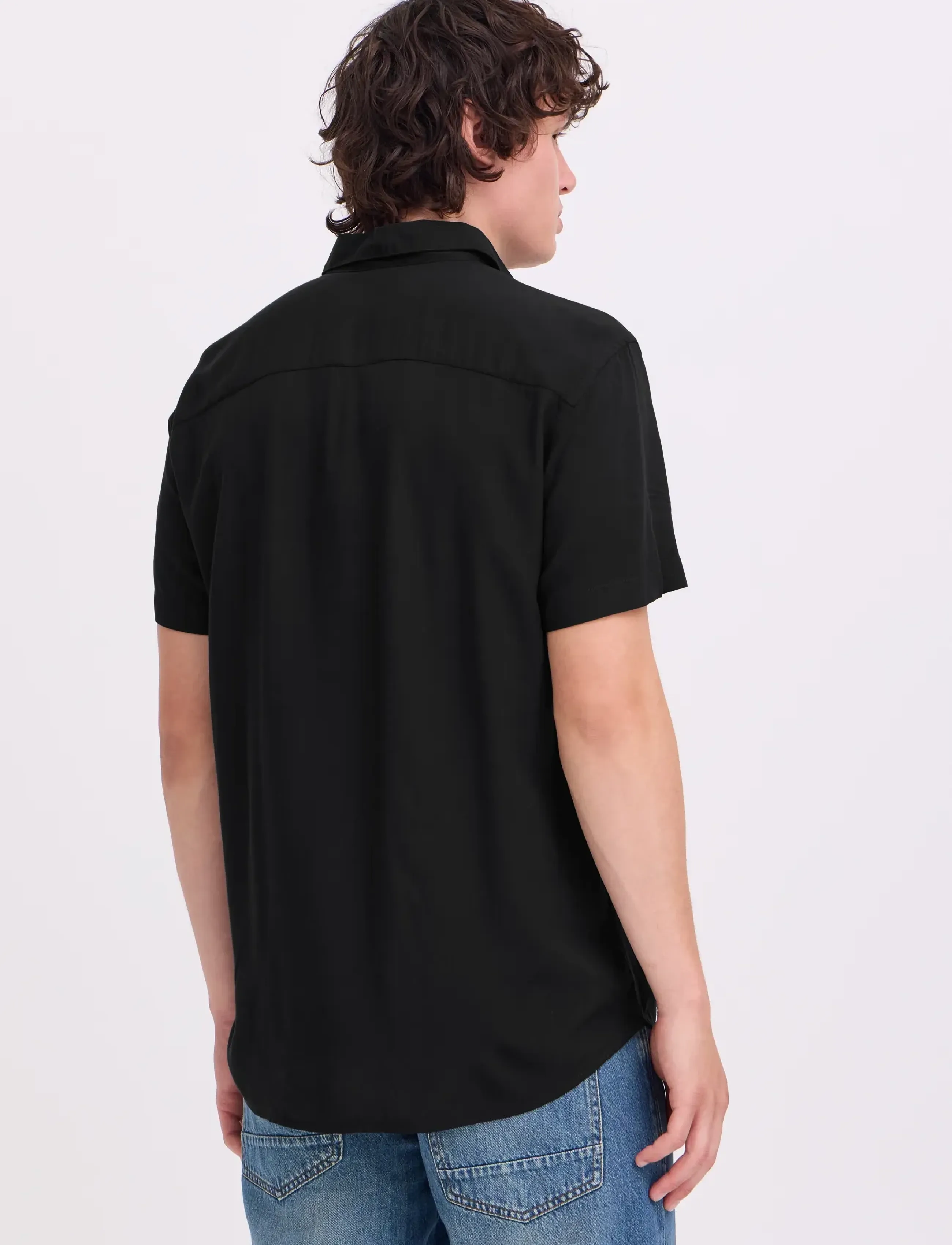 Blend - BHELLIOT SHIRT NOOS - kurzarmhemden - black - 3