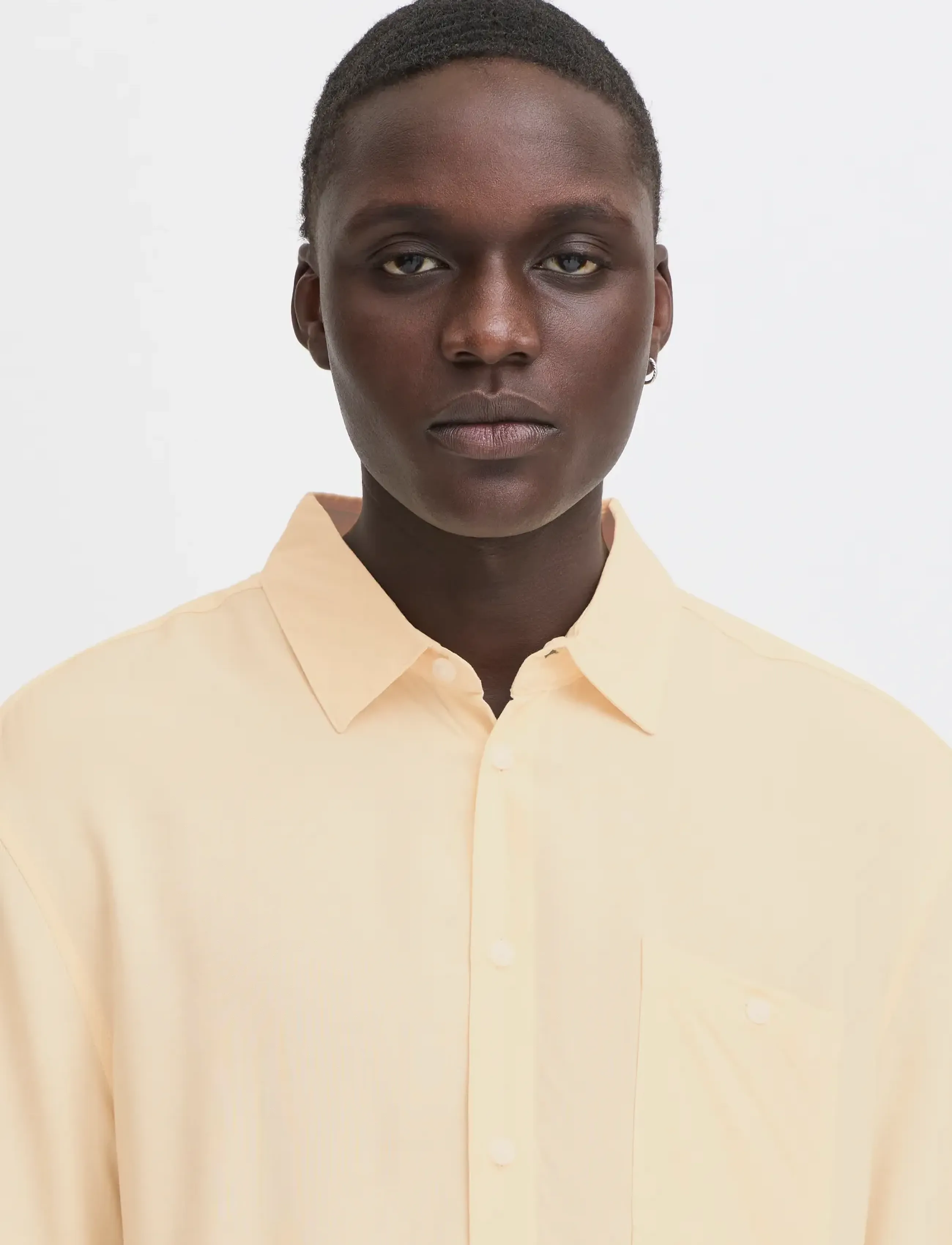 Blend - BHELLIOT SHIRT NOOS - short-sleeved shirts - bleached sand - 4