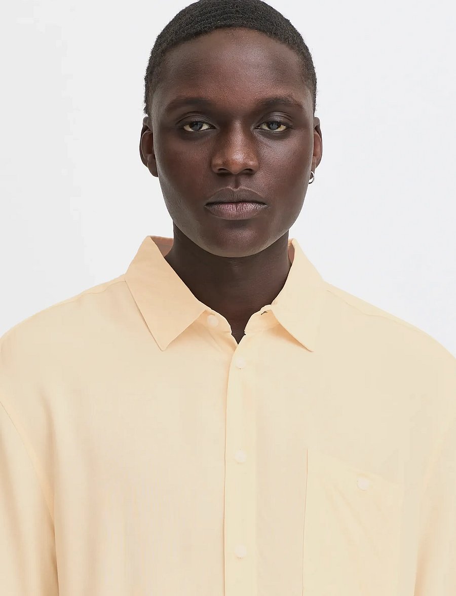 Blend - BHELLIOT SHIRT NOOS - kurzarmhemden - bleached sand - 4